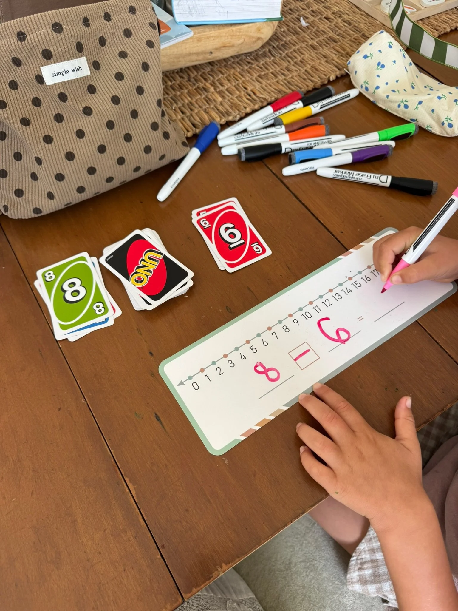Number Problem Dry Erase Board