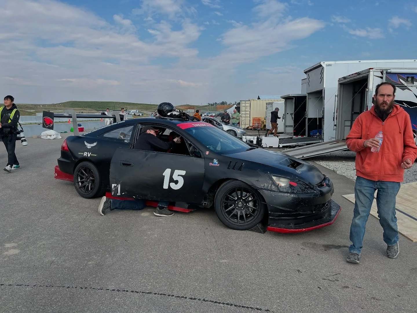 It was hectic getting the car on track this morning - gates open at 9am and race start at 9:30am.  But we&rsquo;re running strong and moving up the order&hellip; 5th after 1.5 hours.  14.5 hours to go