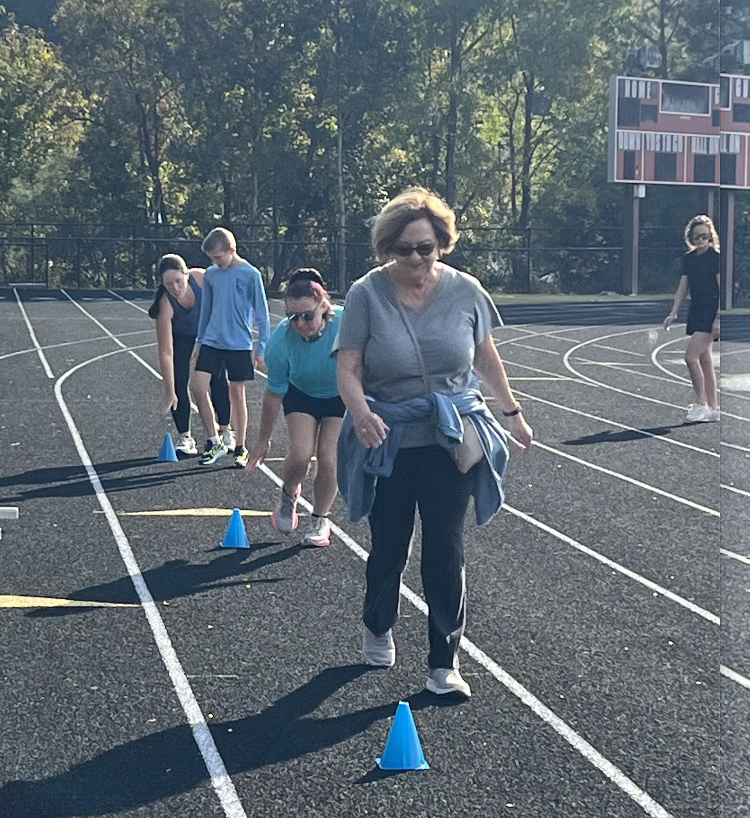 DEGU Run Club Volunteers on Track