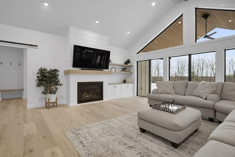 Custom Fireplace in Iona Custom Home