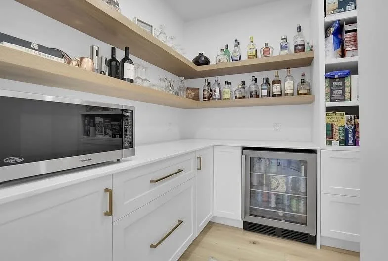 Large Kitchen Pantry in Iona Custom Home