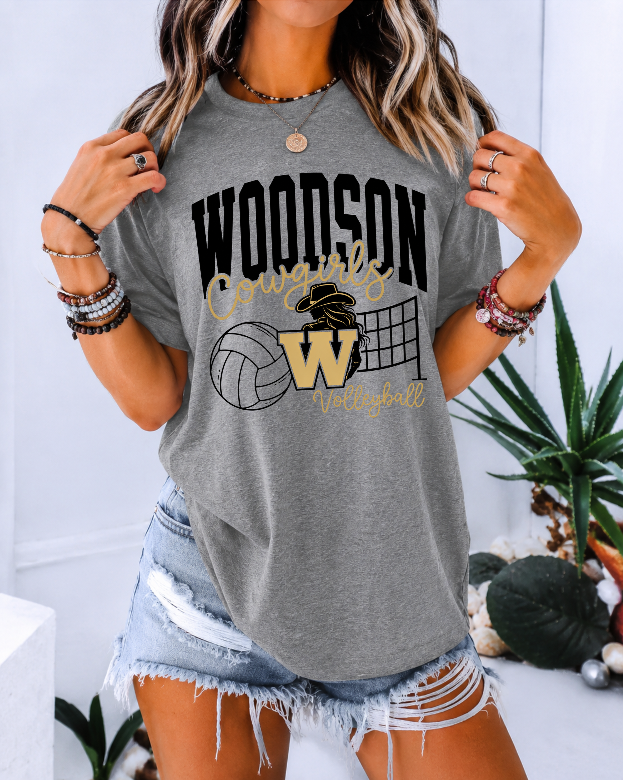 Cotton Woodson Cowgirl Volleyball- Trendy