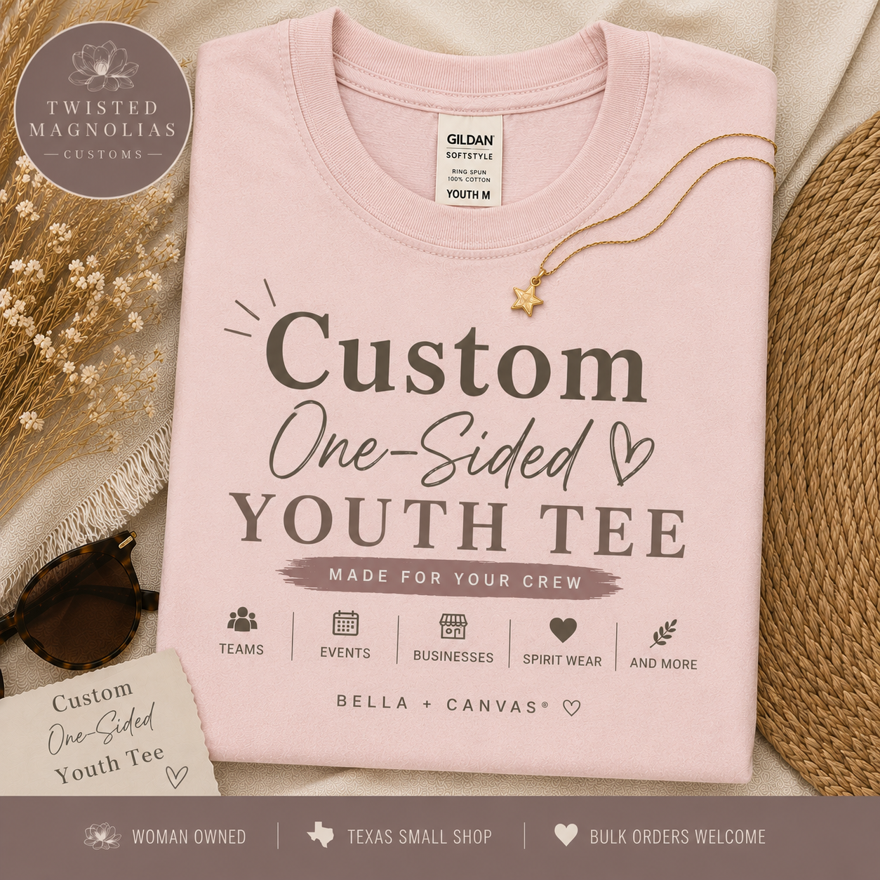 Toddler & Youth Custom ONE Sided Tee ON GILDAN