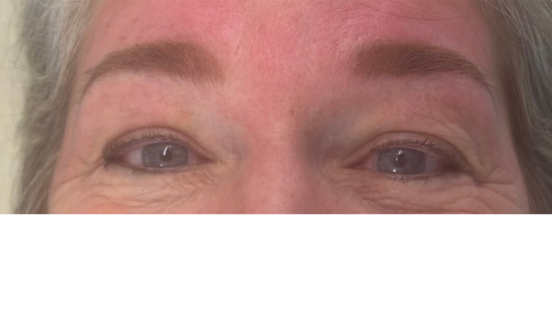 Immediately after-soft powder brows designed to add definition and structure with a diffused, makeup-like finish, never harsh or blocky. 
