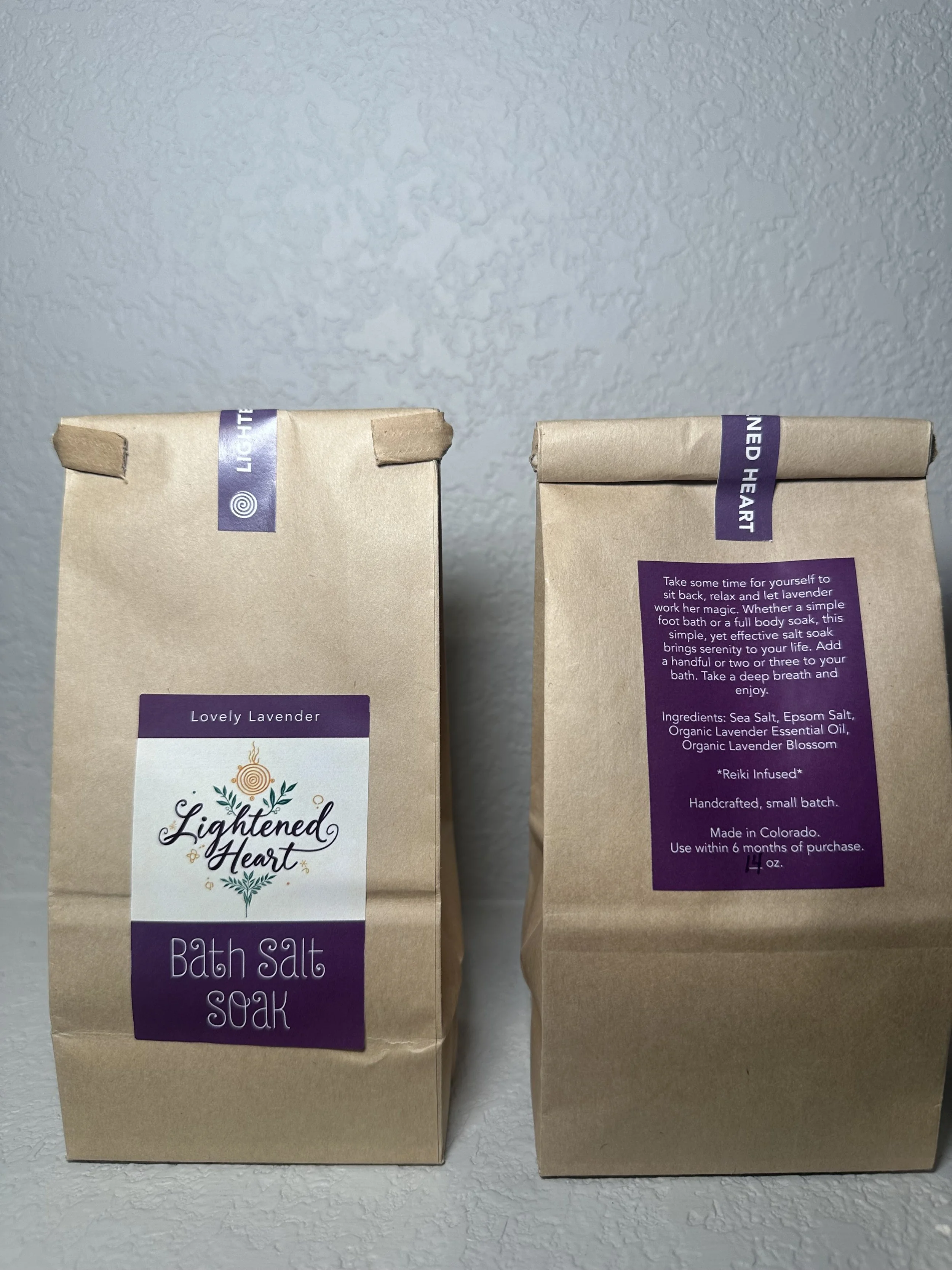 Lovely Lavender Salt Soak 12 oz Bag