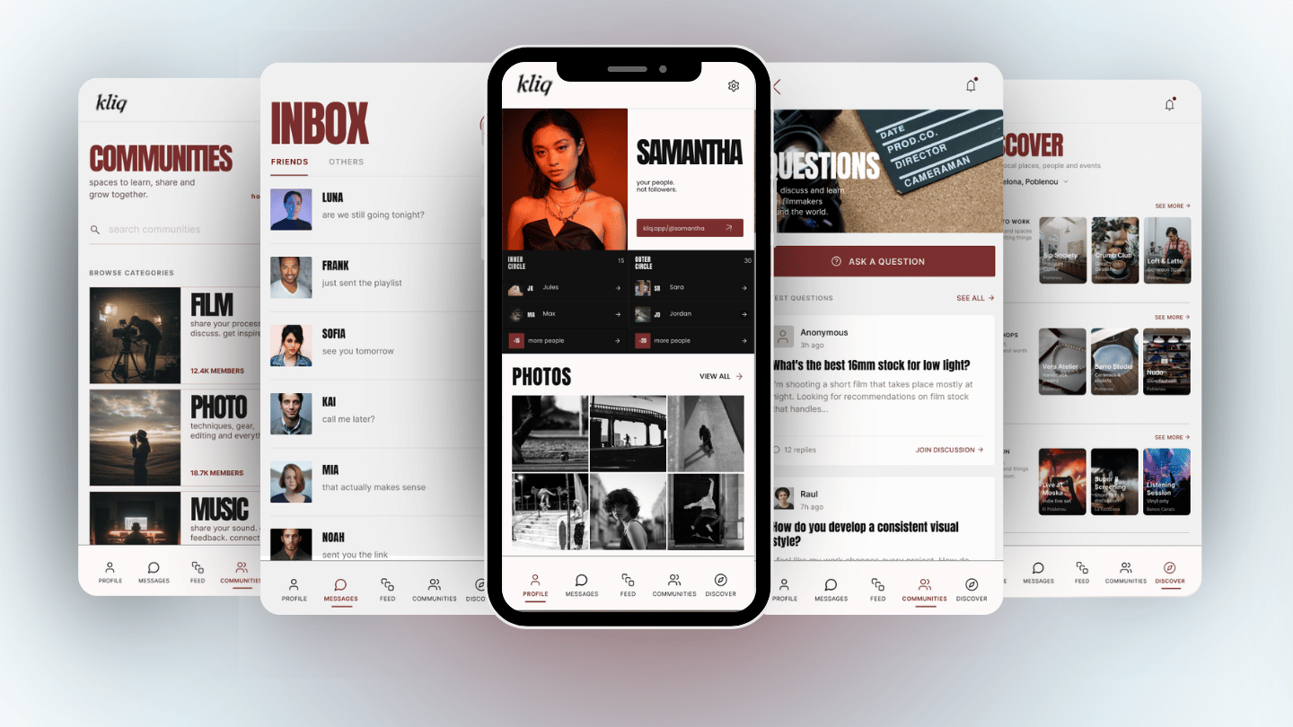 Kliq - UX/UI Design