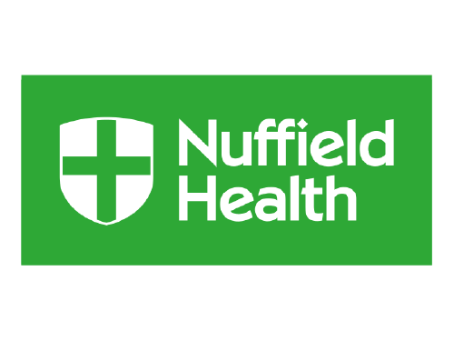 Nuffield Health logo: partner and funder for Team STAMINA