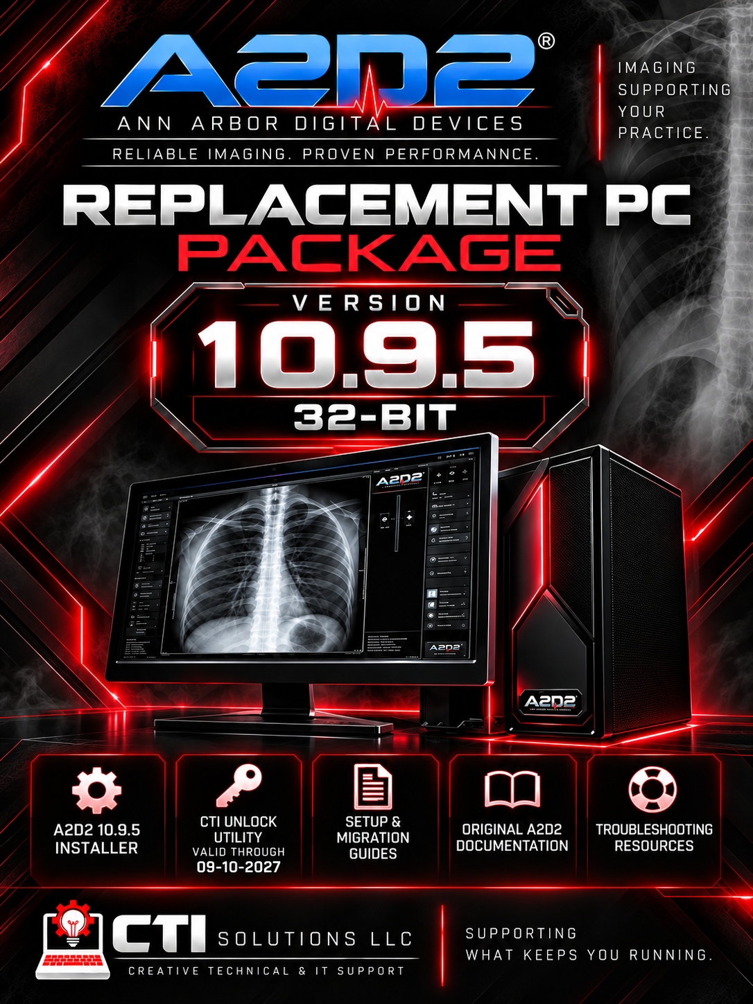 A2D2 Replacement PC Package — Version 10.9.5 (32-bit)