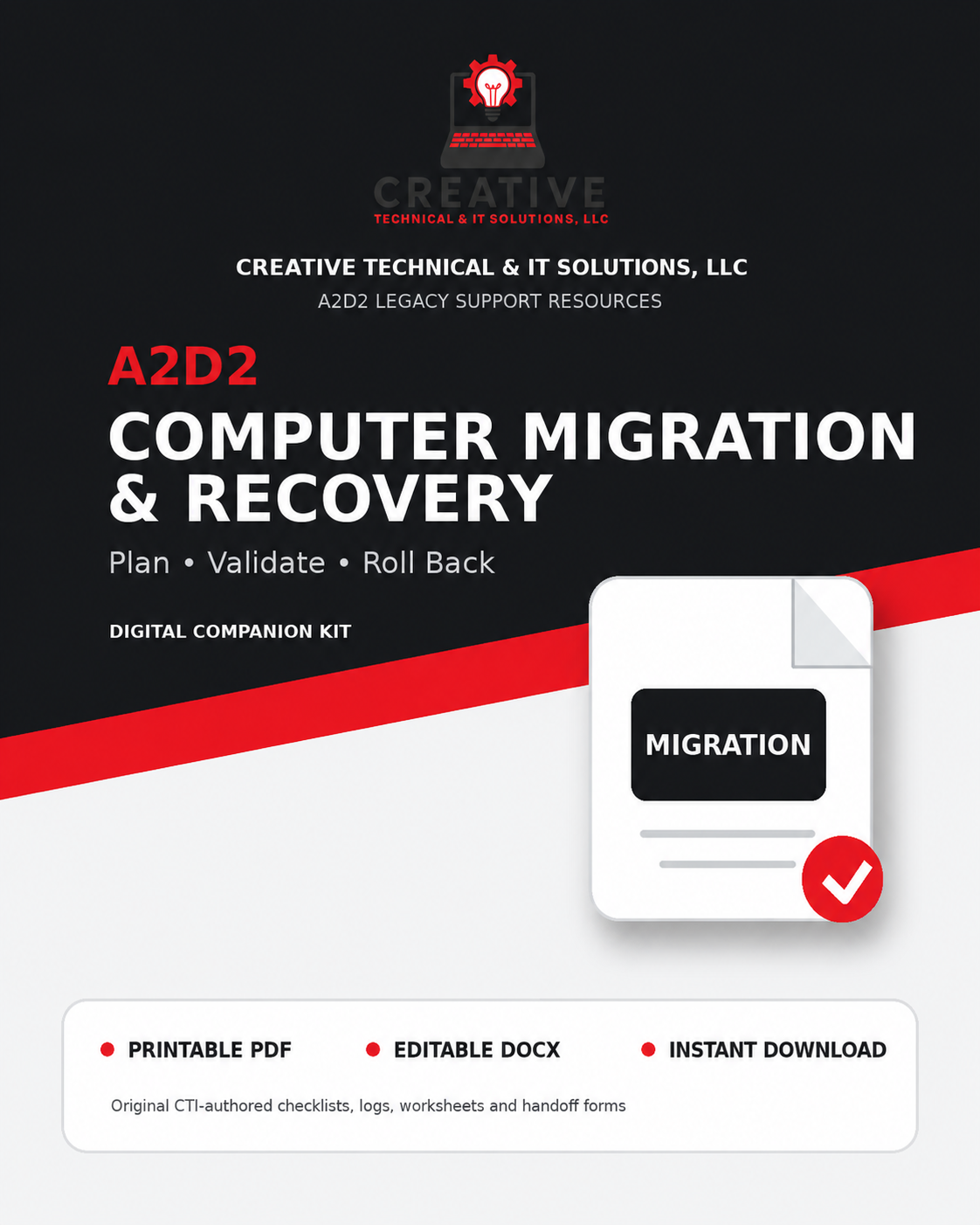 A2D2 Computer Migration & Recovery Kit