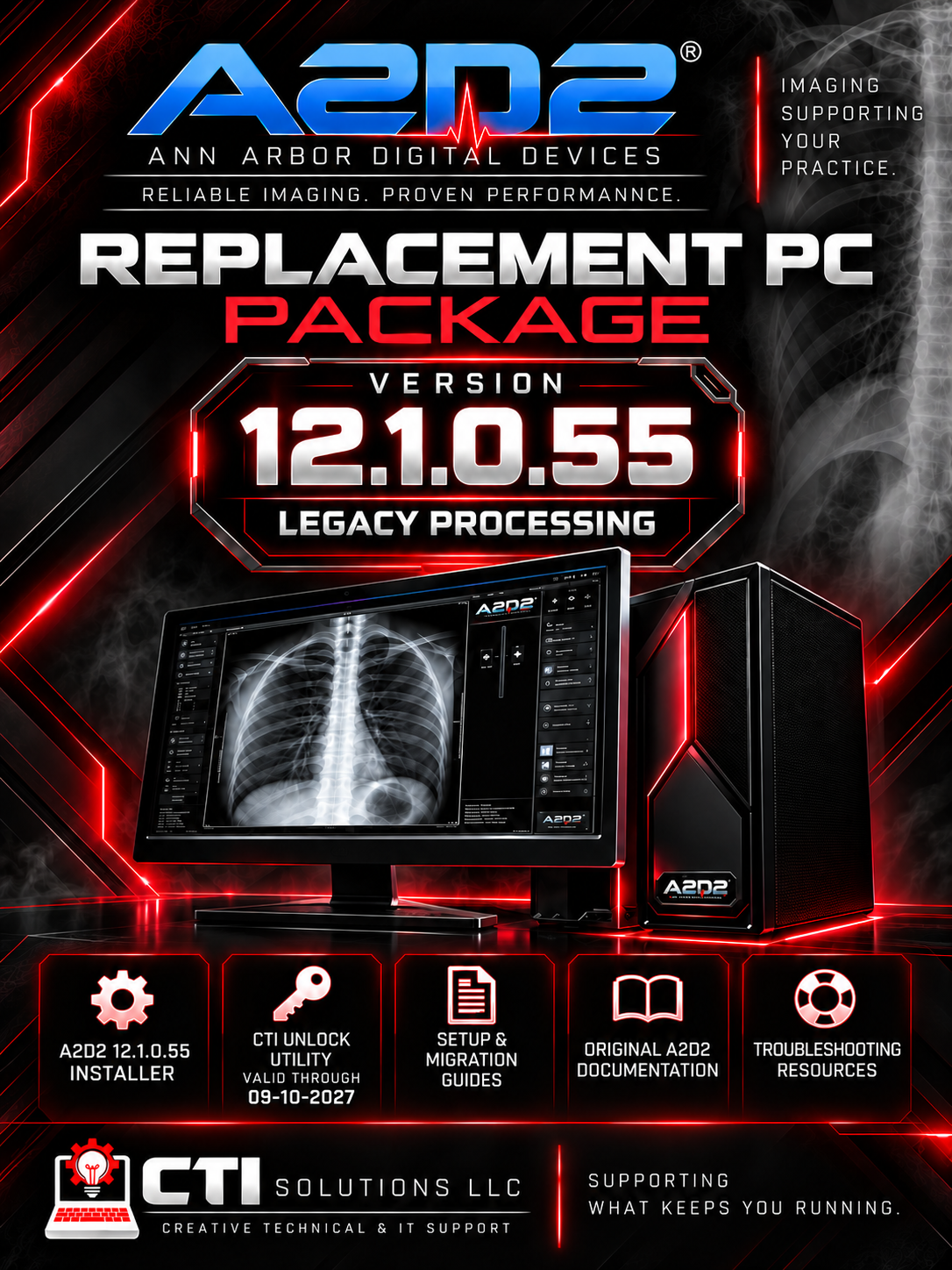 A2D2 Replacement PC Package — Version 12.1.0.55 (Legacy Processing)