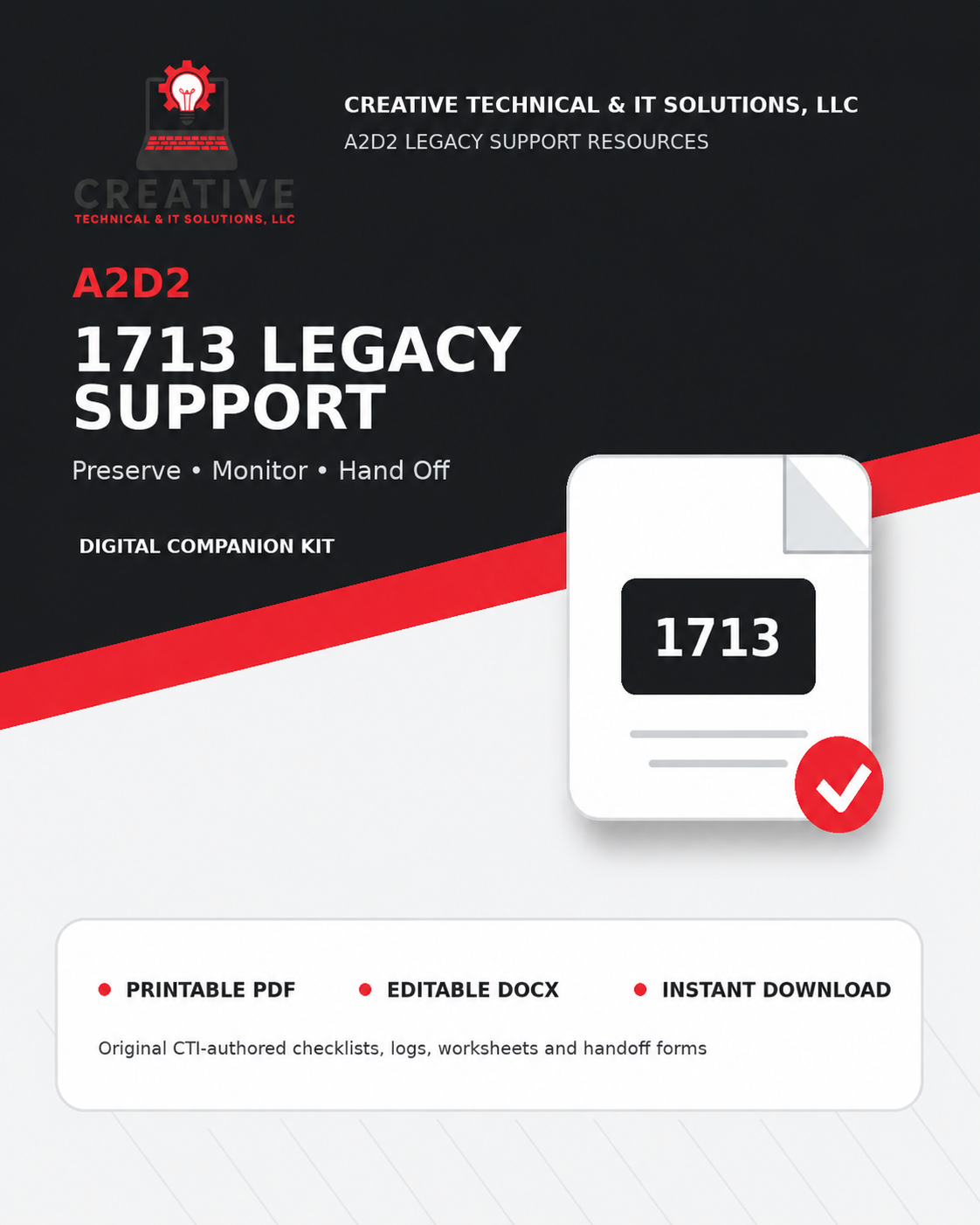 A2D2 1713 Legacy Support Kit