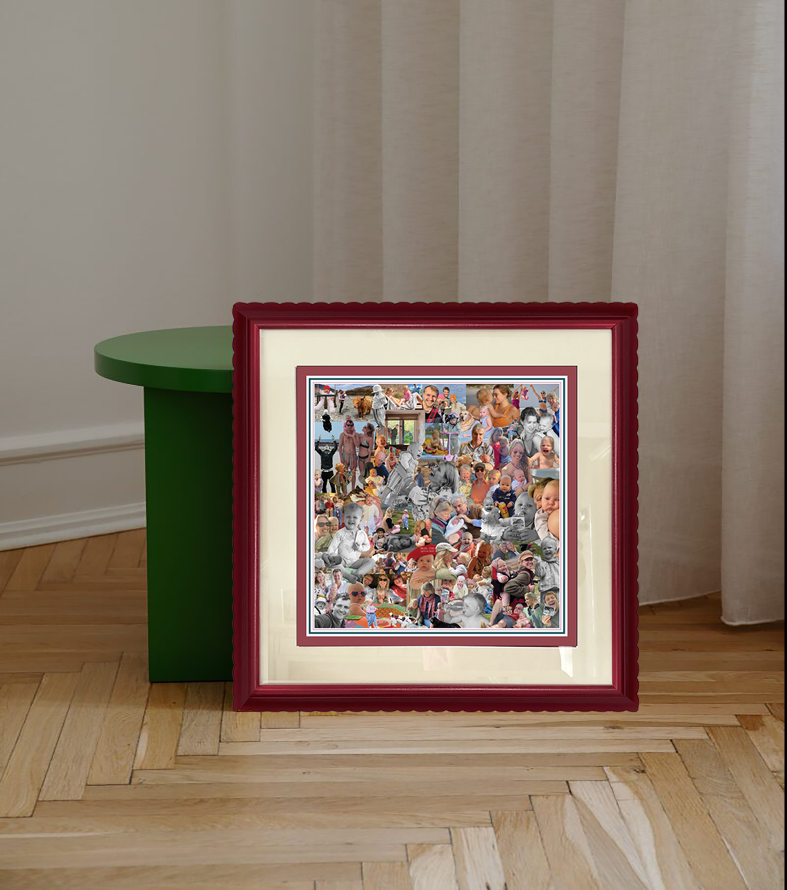 SCALLOP FRAME