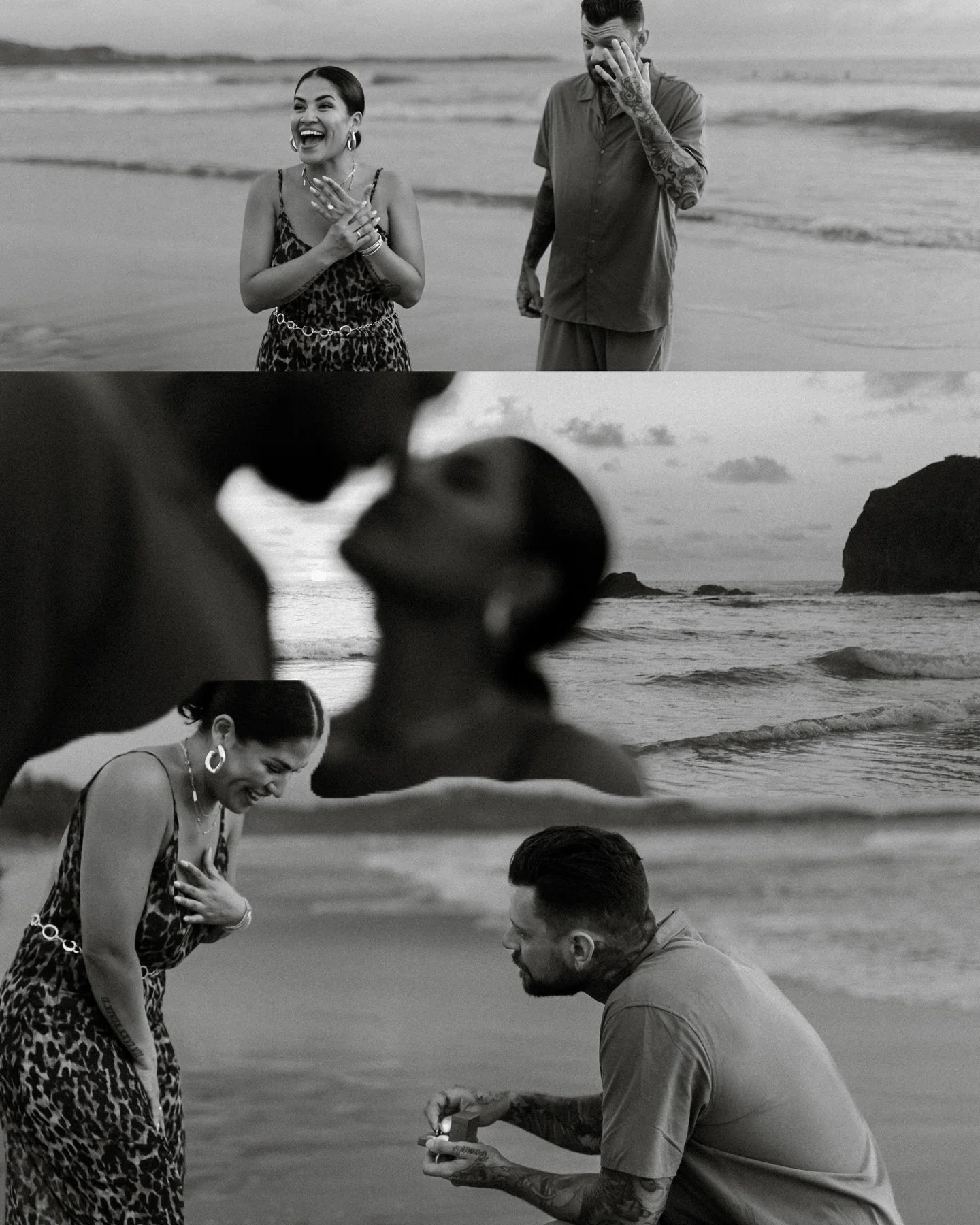 Una sesi&oacute;n familiar que termin&oacute; en esta sorpresa 🫶🏼💍 ven&iacute;an de vacaciones a Costa Rica pero ella no sab&iacute;a que iba de vuelta con anillo, felicidades 😍 

aguaecoco.com
.
.
.
#CostaRicaWedding
#BeachEngagement
#Engagement