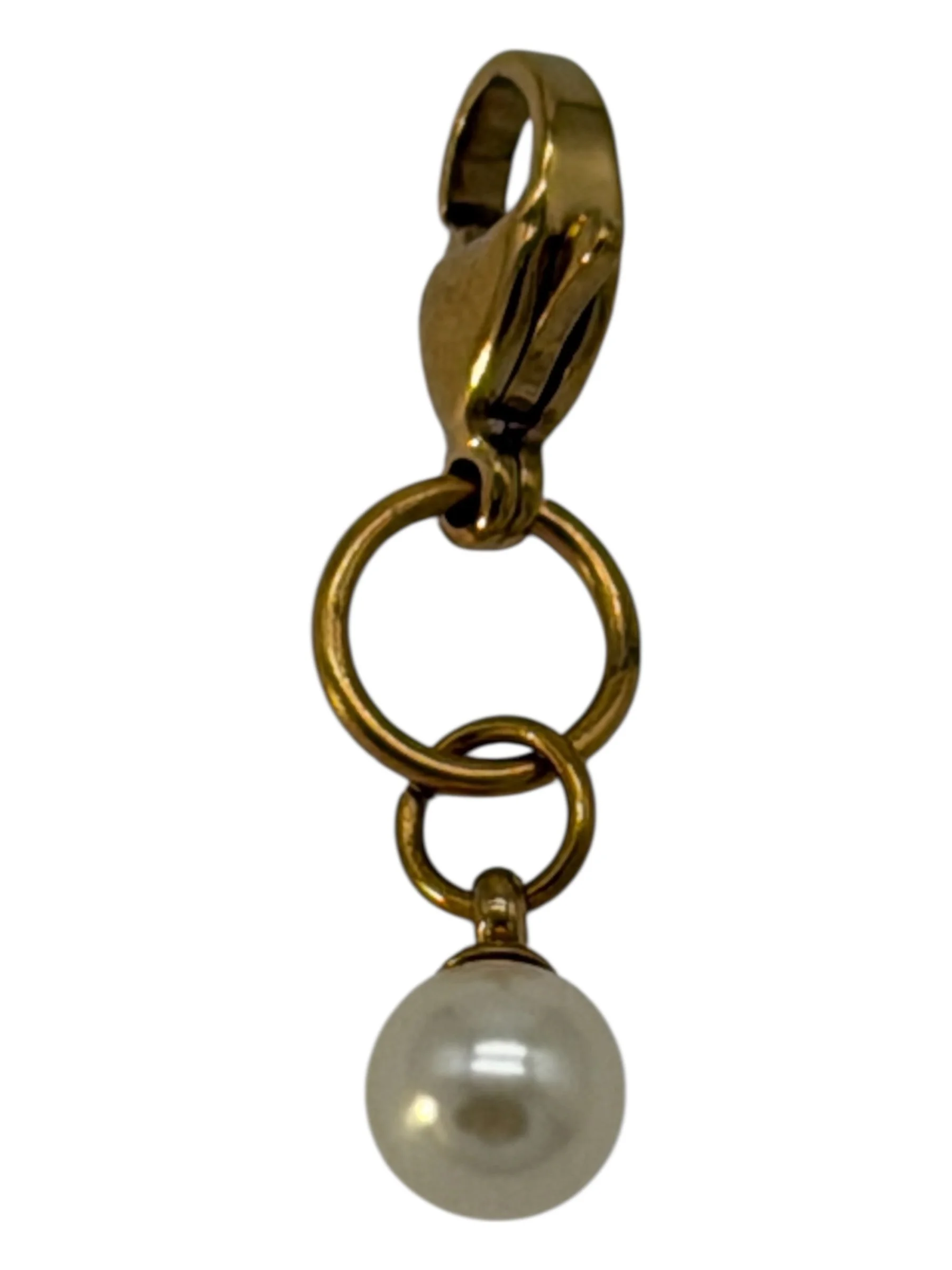 Glass Pearl Charm