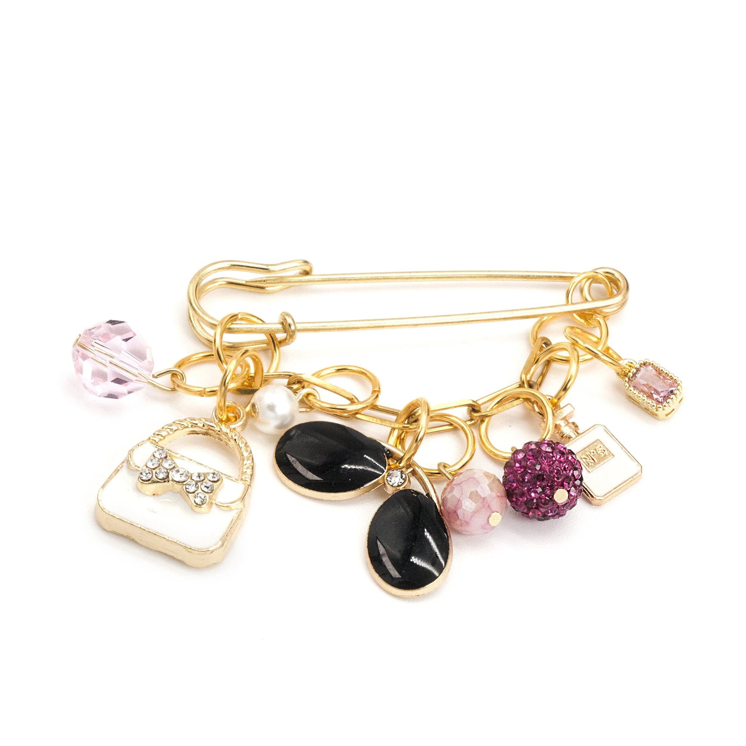 "The Sophisticated Shopper" Safety Pin