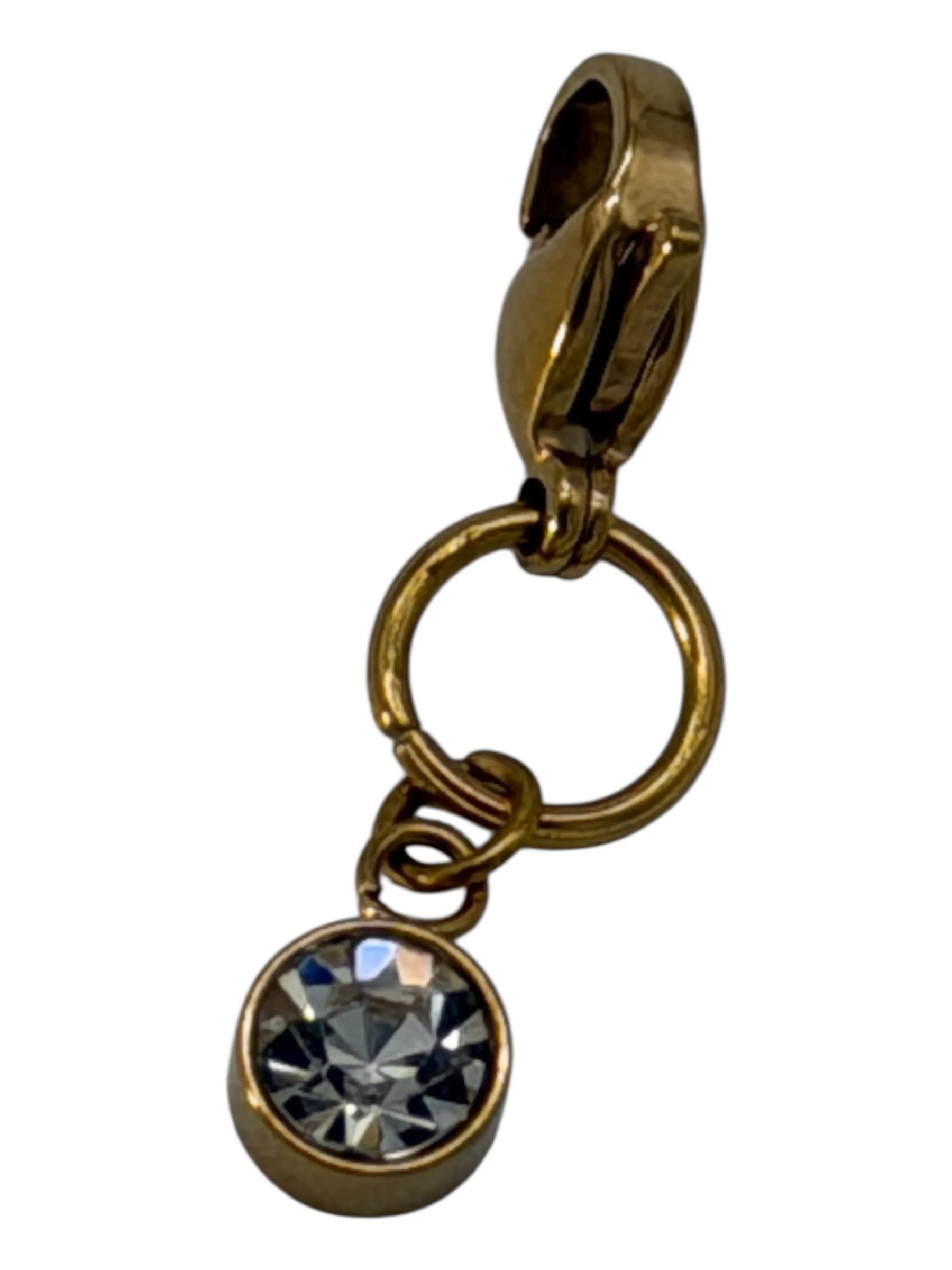 CZ Stone Round Charm