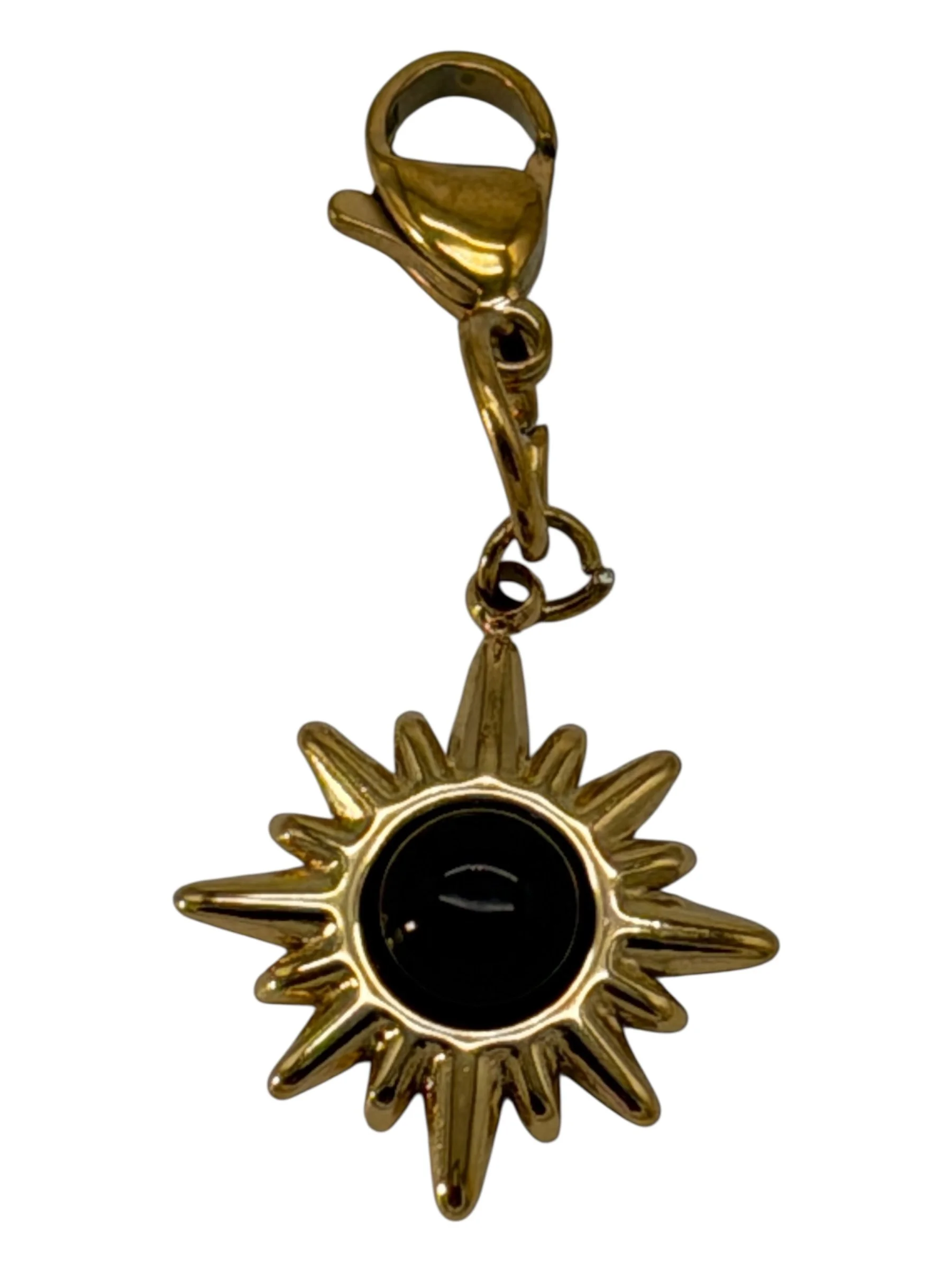 Sun with Black Stone Charm