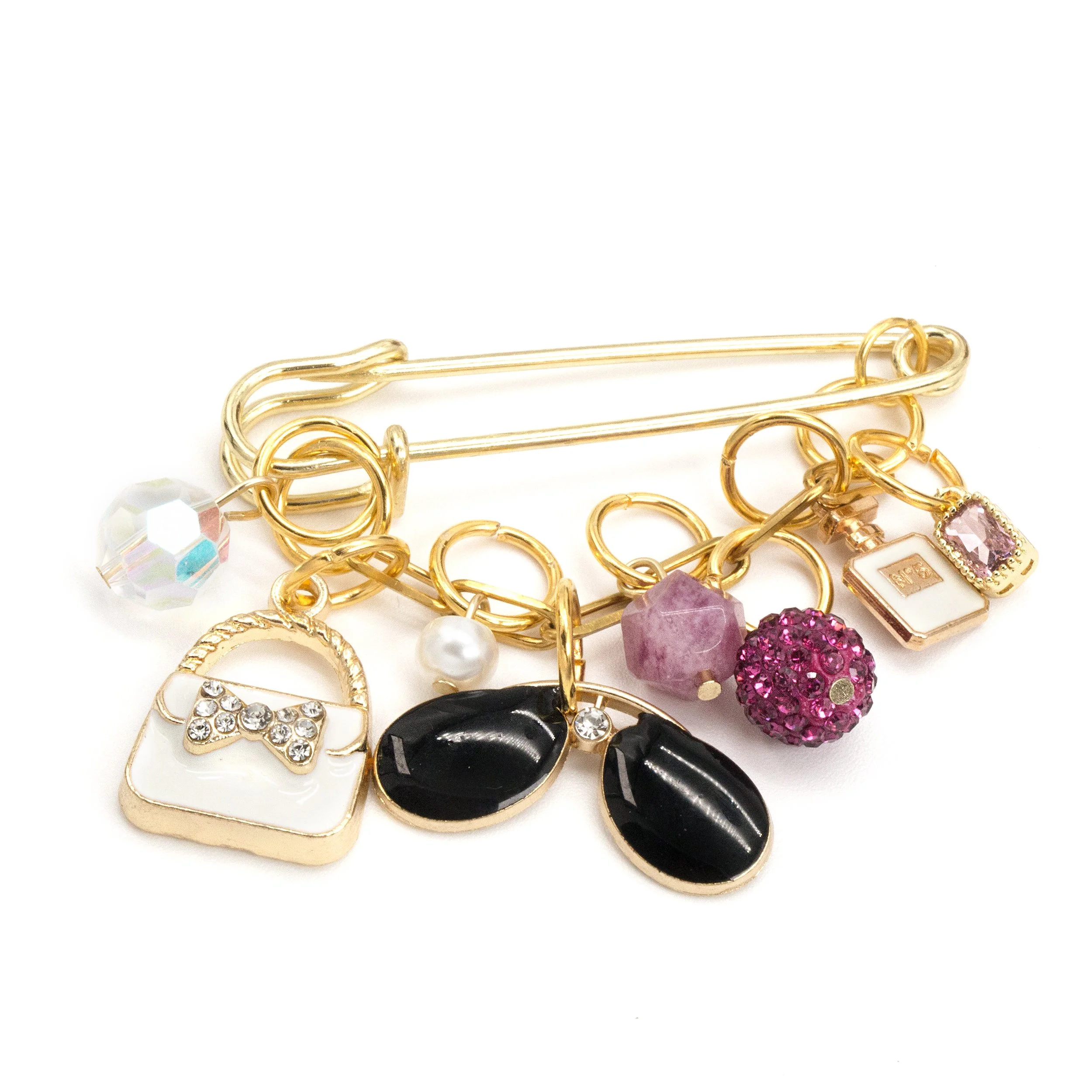 "The Sophisticated Shopper" Safety Pin