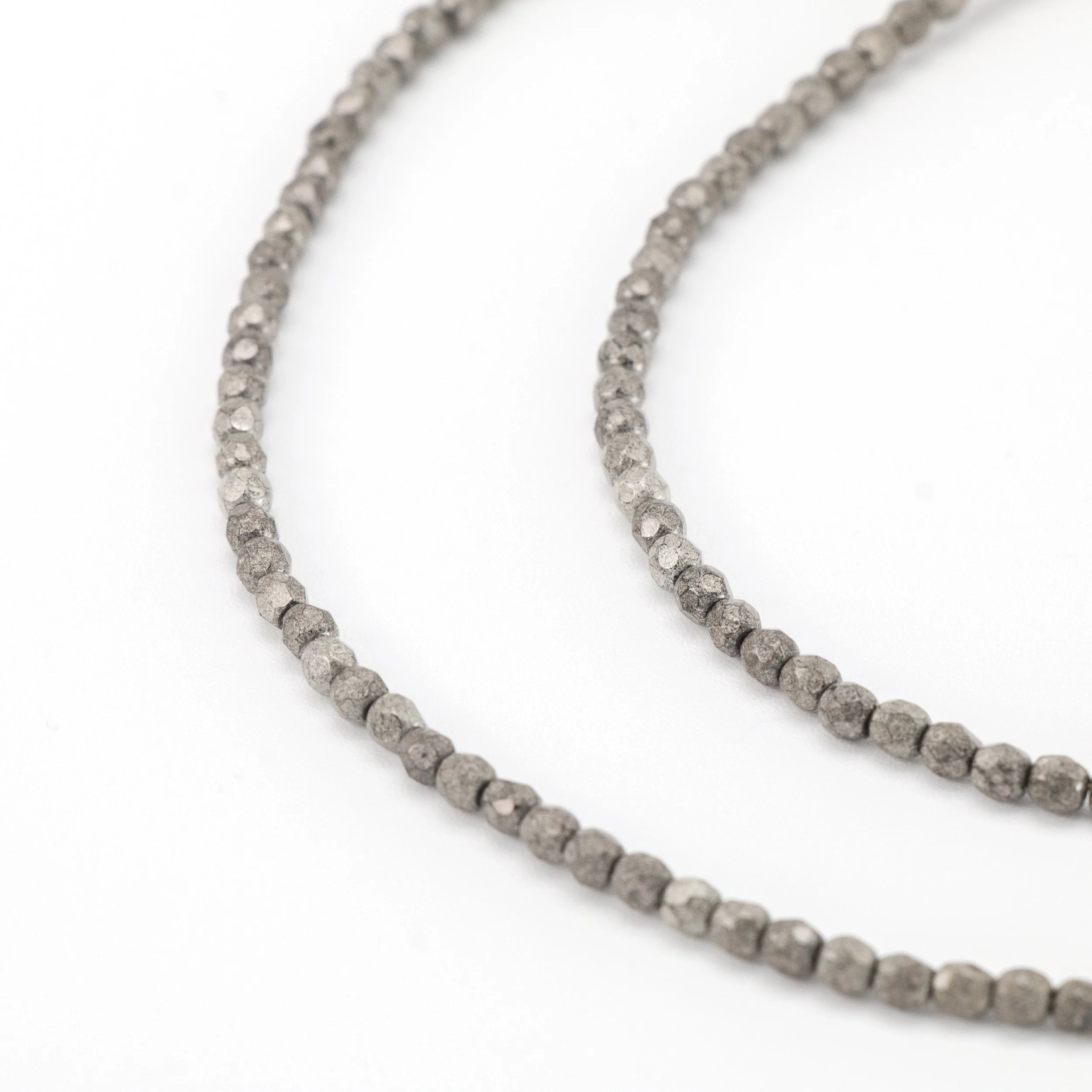 Charcoal Grey Silver Crystal Hat Band Layer