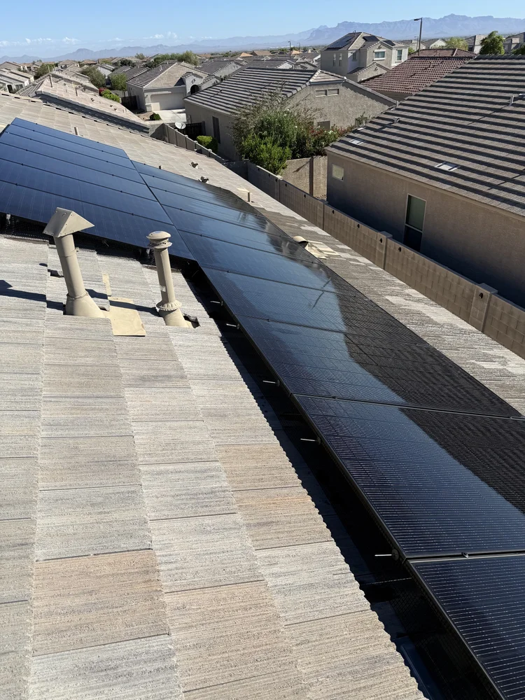 Solar panel bird guard installation