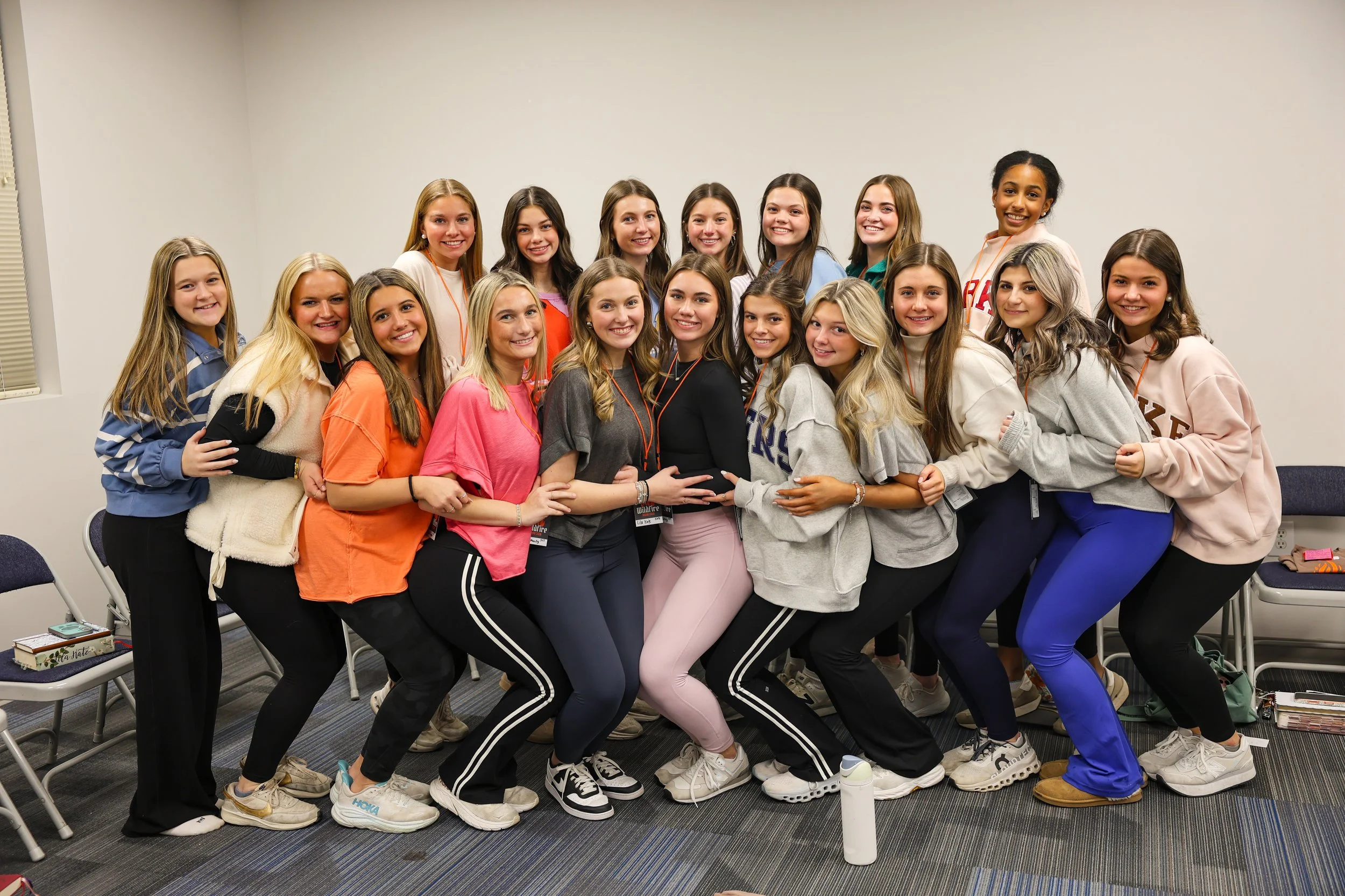 Girls connecting through shared faith.