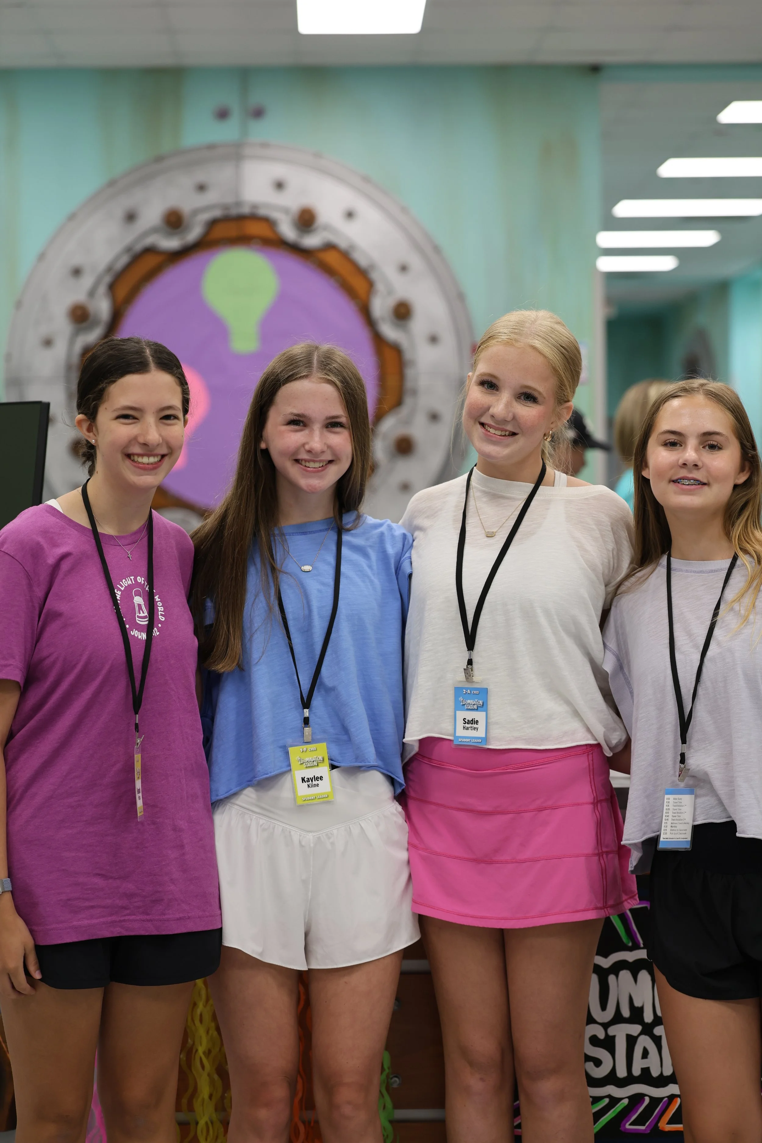 Middle Schoolers serving during Vacation Bible School
