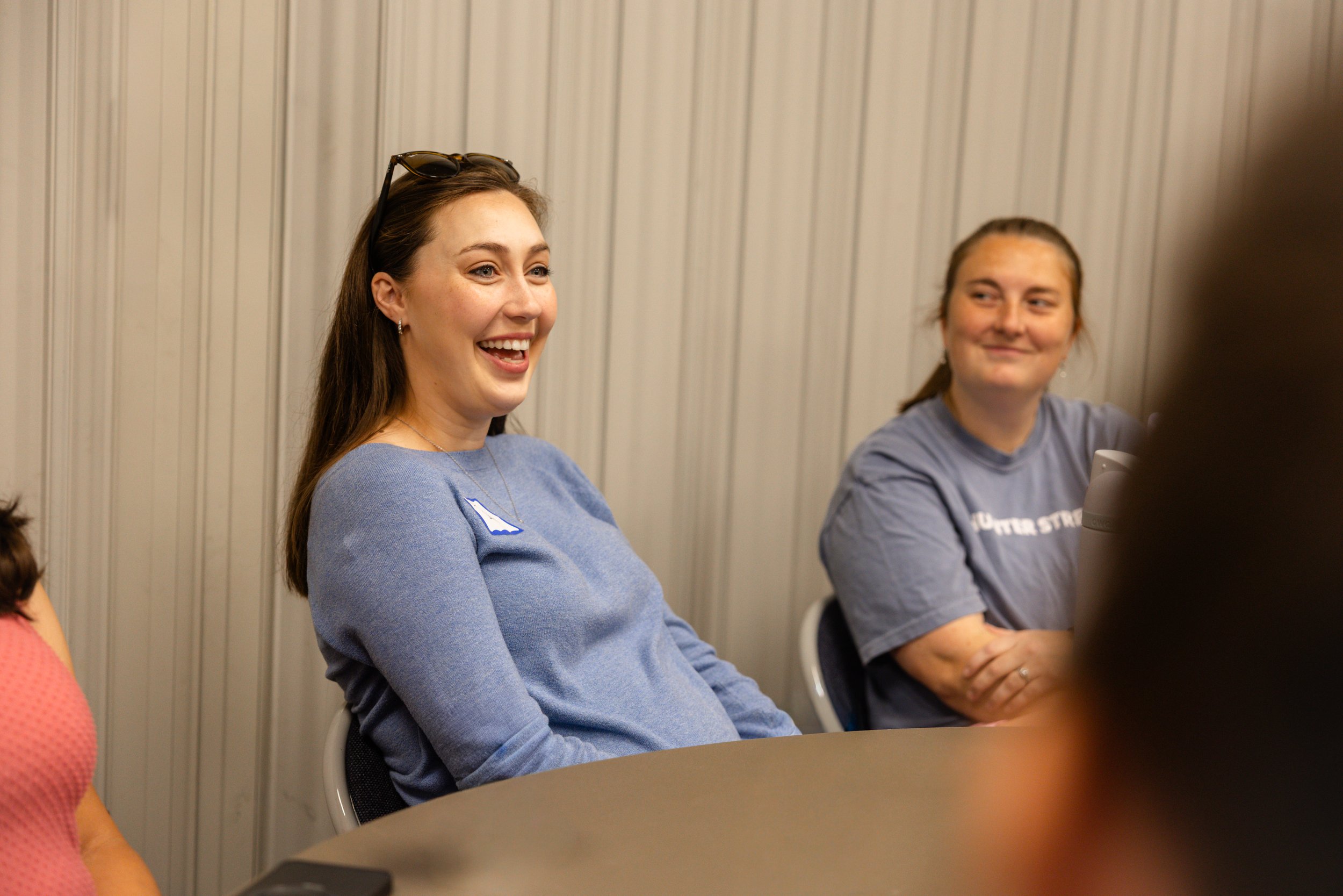 A Women's Bible study investing in one another.