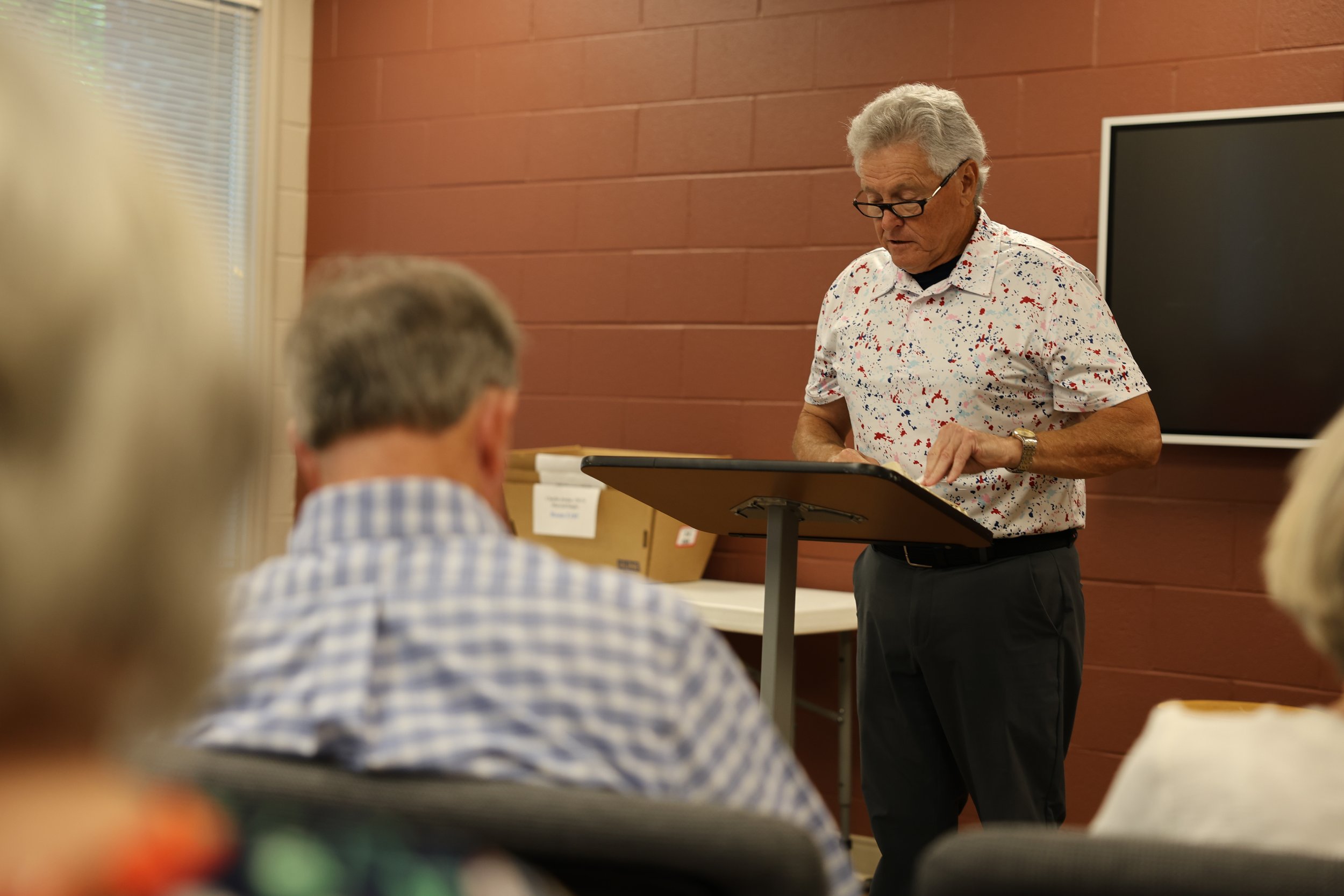 Senior Adults growing together in faith as they study the Bible.