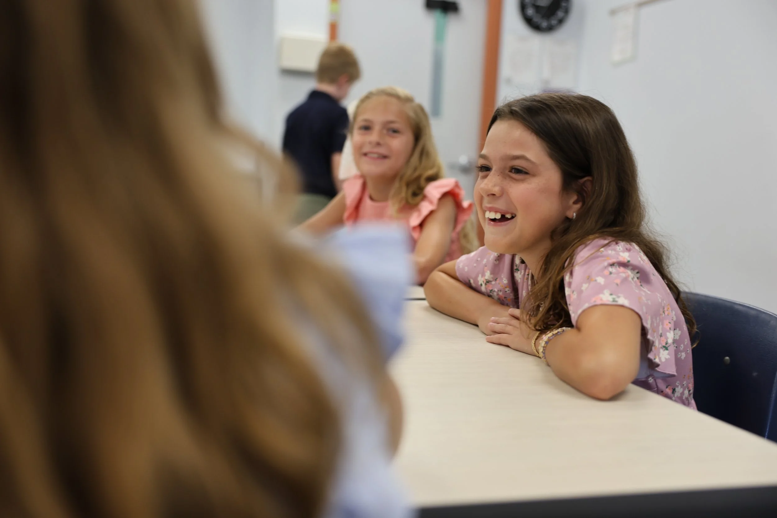 Preteens connecting with peers.