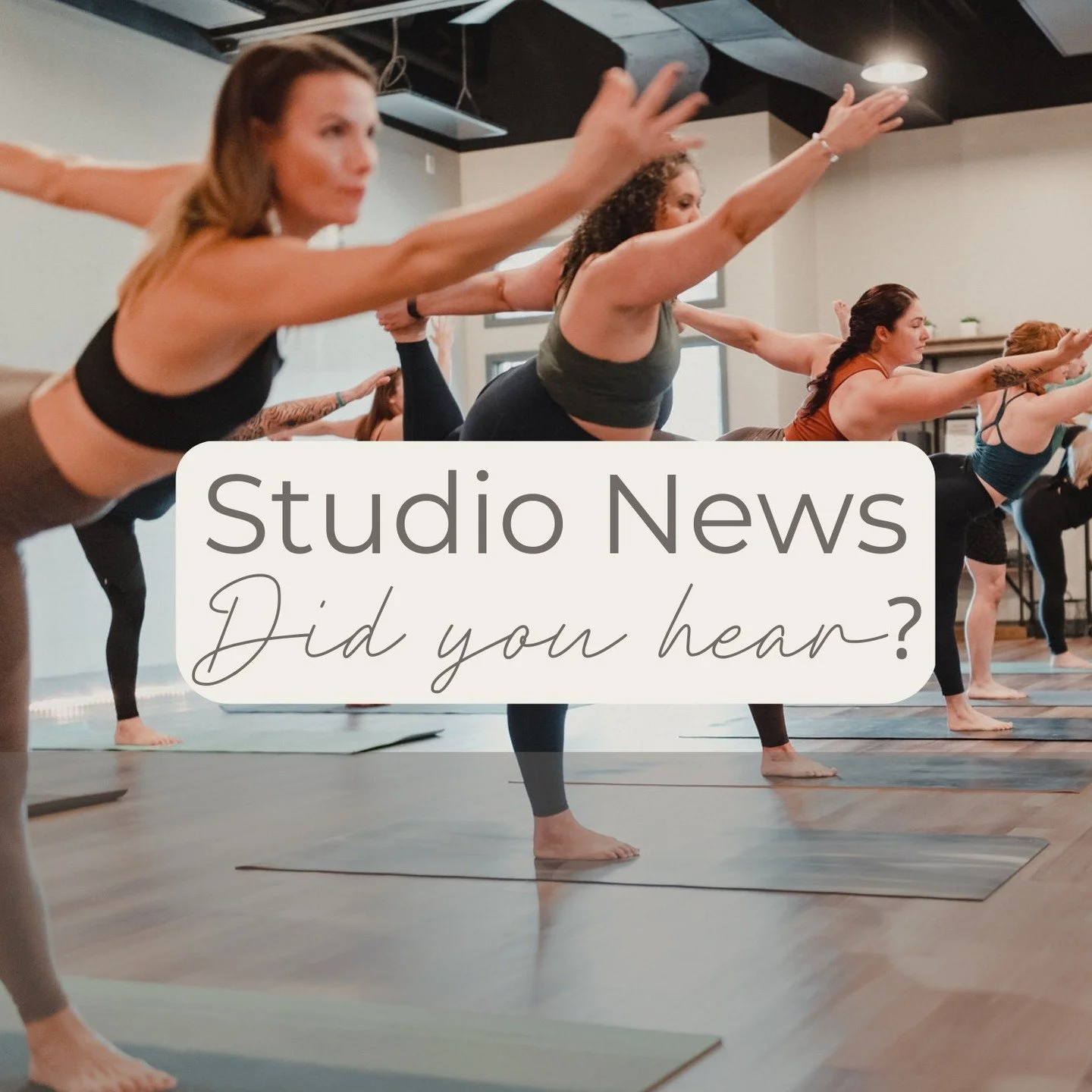 It's Friday after a week of a new time change and rain.
So much rain! 

We hope to see you on your mat today, this evening for Yoga Nidra and this weekend. 

Before we roll our mats out together, we wanted to share some positive studio news. Starting