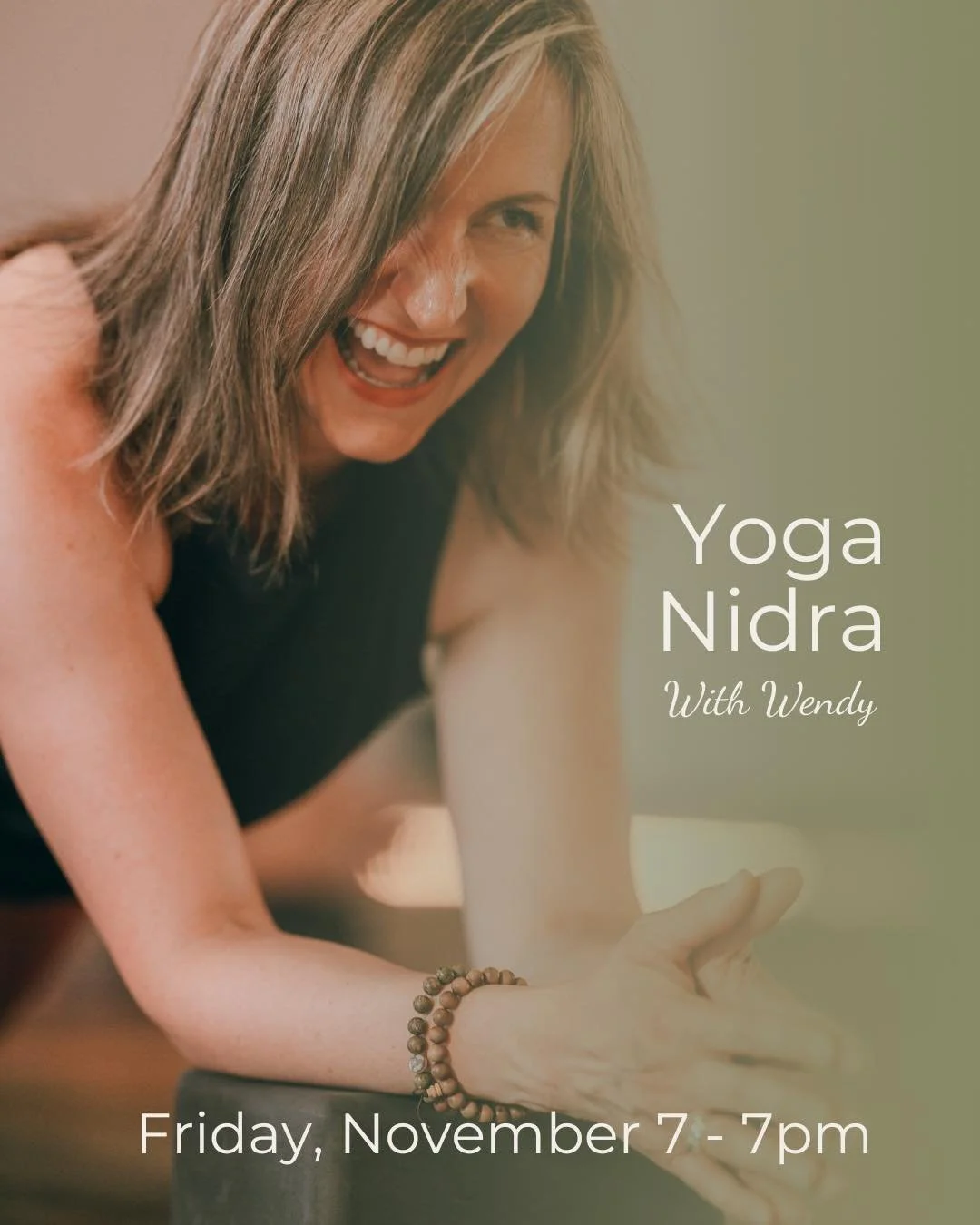 Yoga Nidra is next Friday at 7PM!✨
Mark your calendars for Yoga Nidra with Wendy🧘
Join us on Friday, November 7th.

Yoga Nidra is designed to get you to the state of consciousness between waking and sleeping - right at the &ldquo;going-to-sleep&rdqu