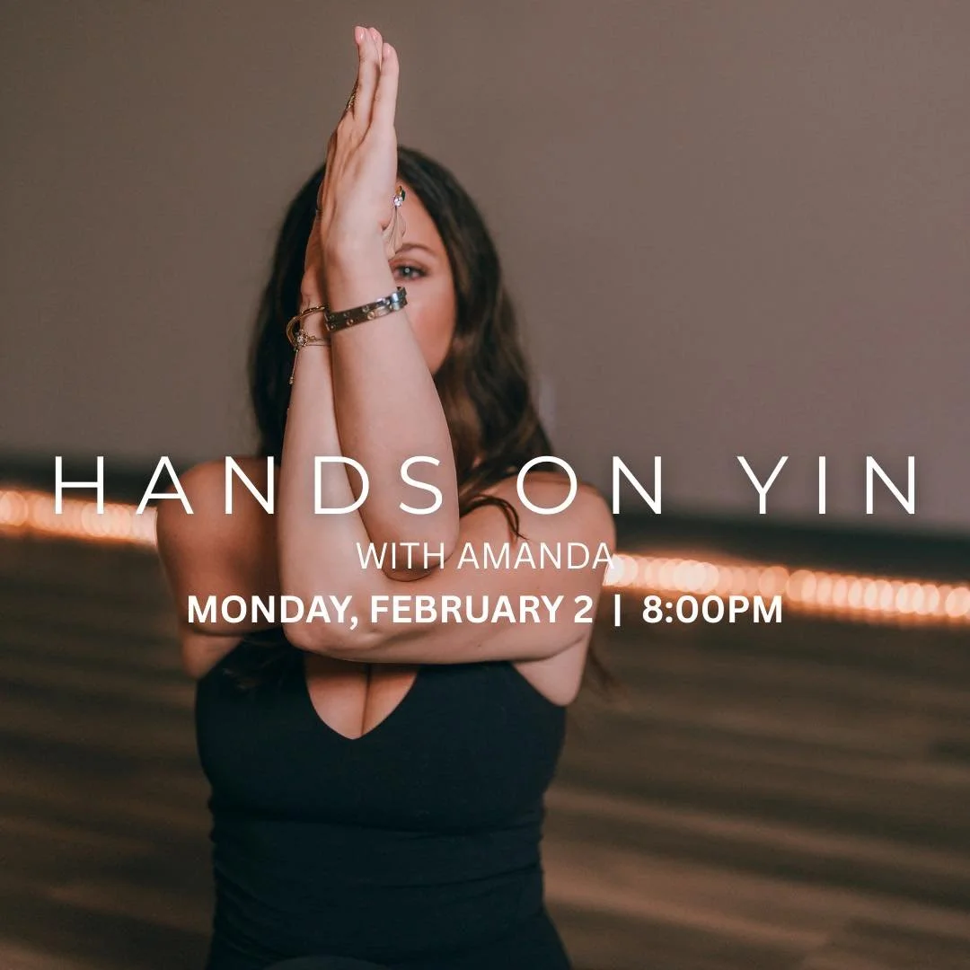 ✨ Supported Stillness: Hands-On Yin Yoga ✨

Join us for a deeply nourishing evening of rest and release. Guided by Amanda with gentle hands-on support by Haley, this special Yin experience invites you to soften, feel held, and drop into stillness thr