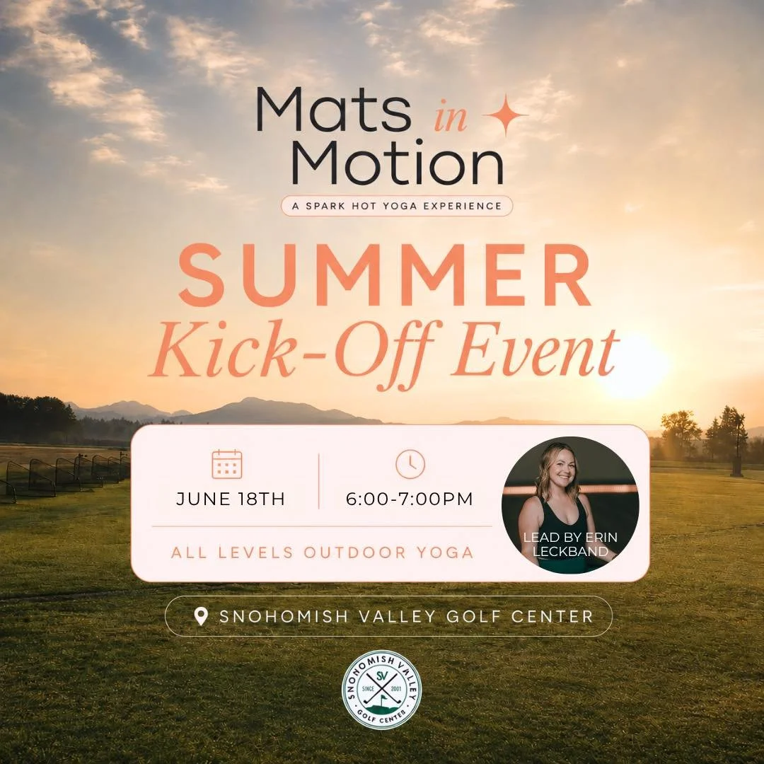 Hello Summer.
We missed you.
We can't wait to celebrate you!

Join us as we kick off our Mats in Motion program with a fun, all-levels, EVERYONE-is-welcome event. 

Erin will guide us through a 60-minute slow-flow yoga class while we take in the soun