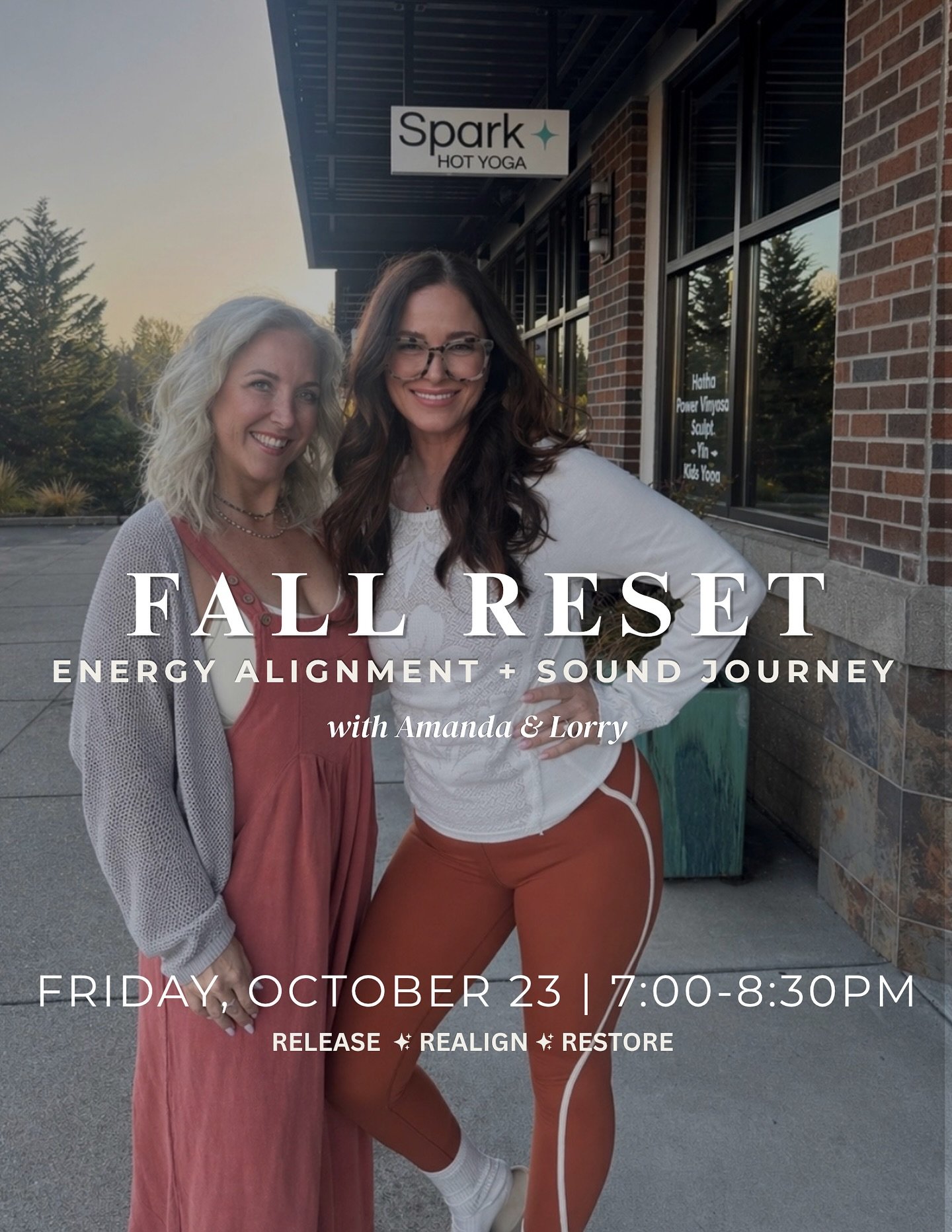 As the seasons shift, give yourself permission to slow down. 🍂

Join Amanda &amp; Lorry for an intimate evening of gentle movement, guided meditation, intentional reflection, and an immersive sound bath designed to help you release, realign, and rec
