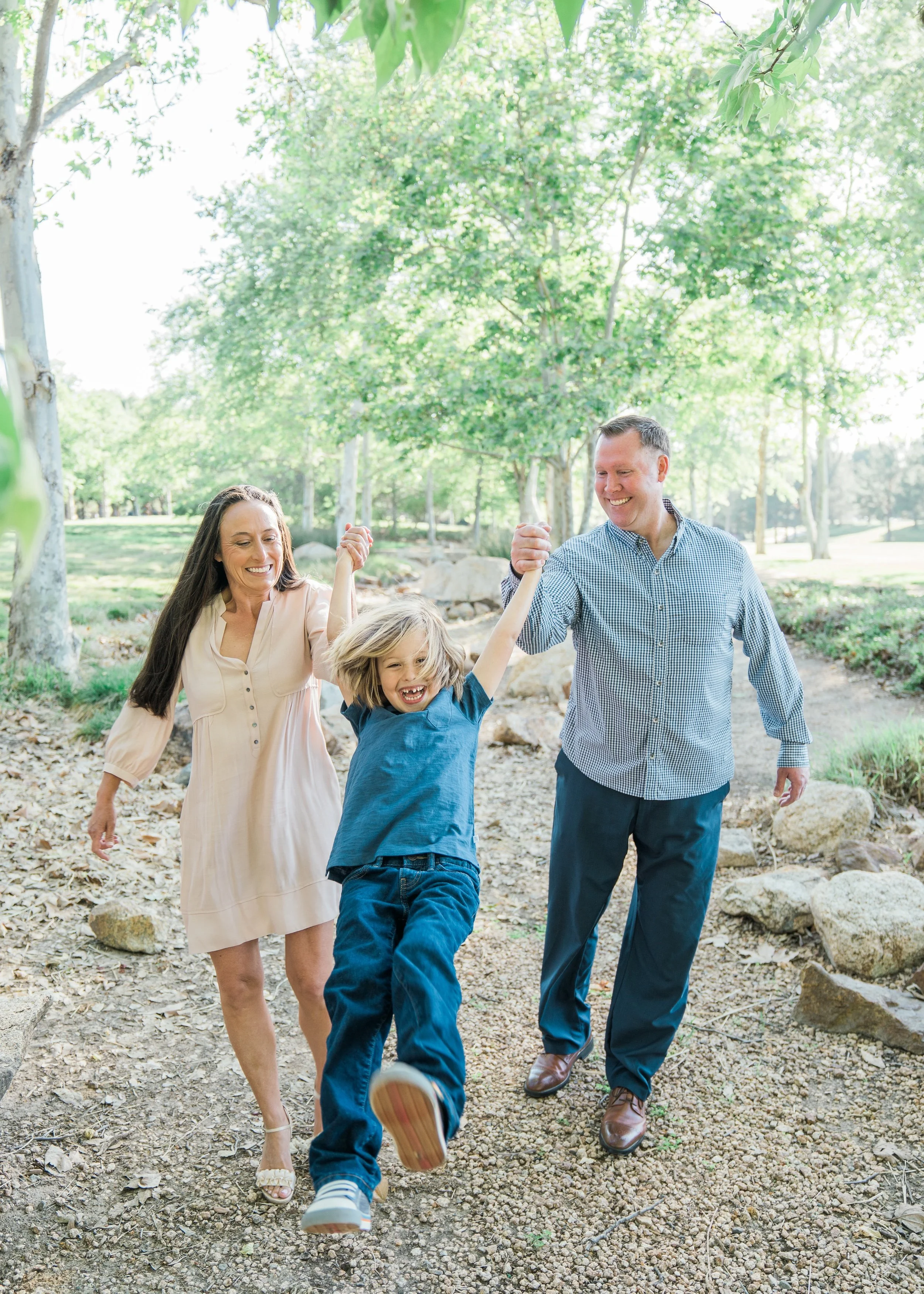 A warm and engaging photo of special education advocate Matthew Strickland and his 2e twice-exceptional family.