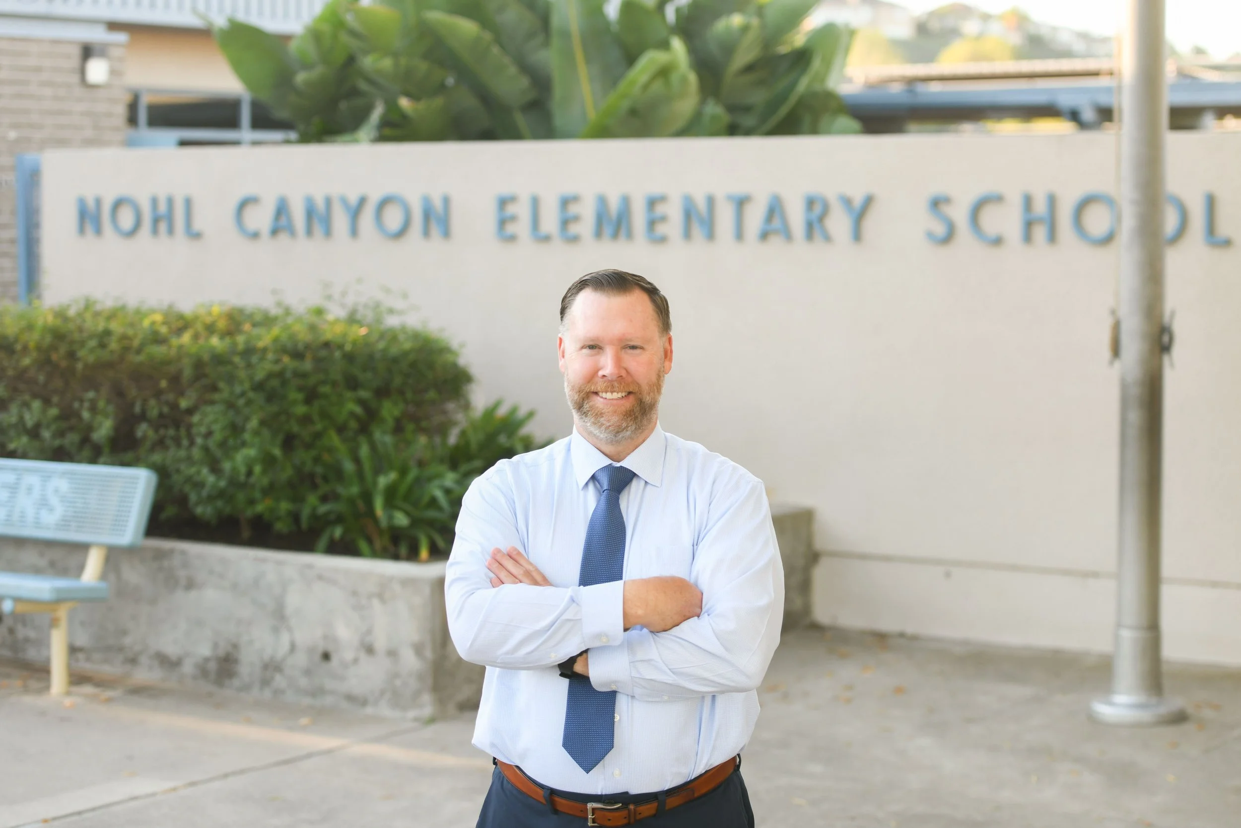 Photo of Matthew Strickland during his time as a California Distinguished School Principal.