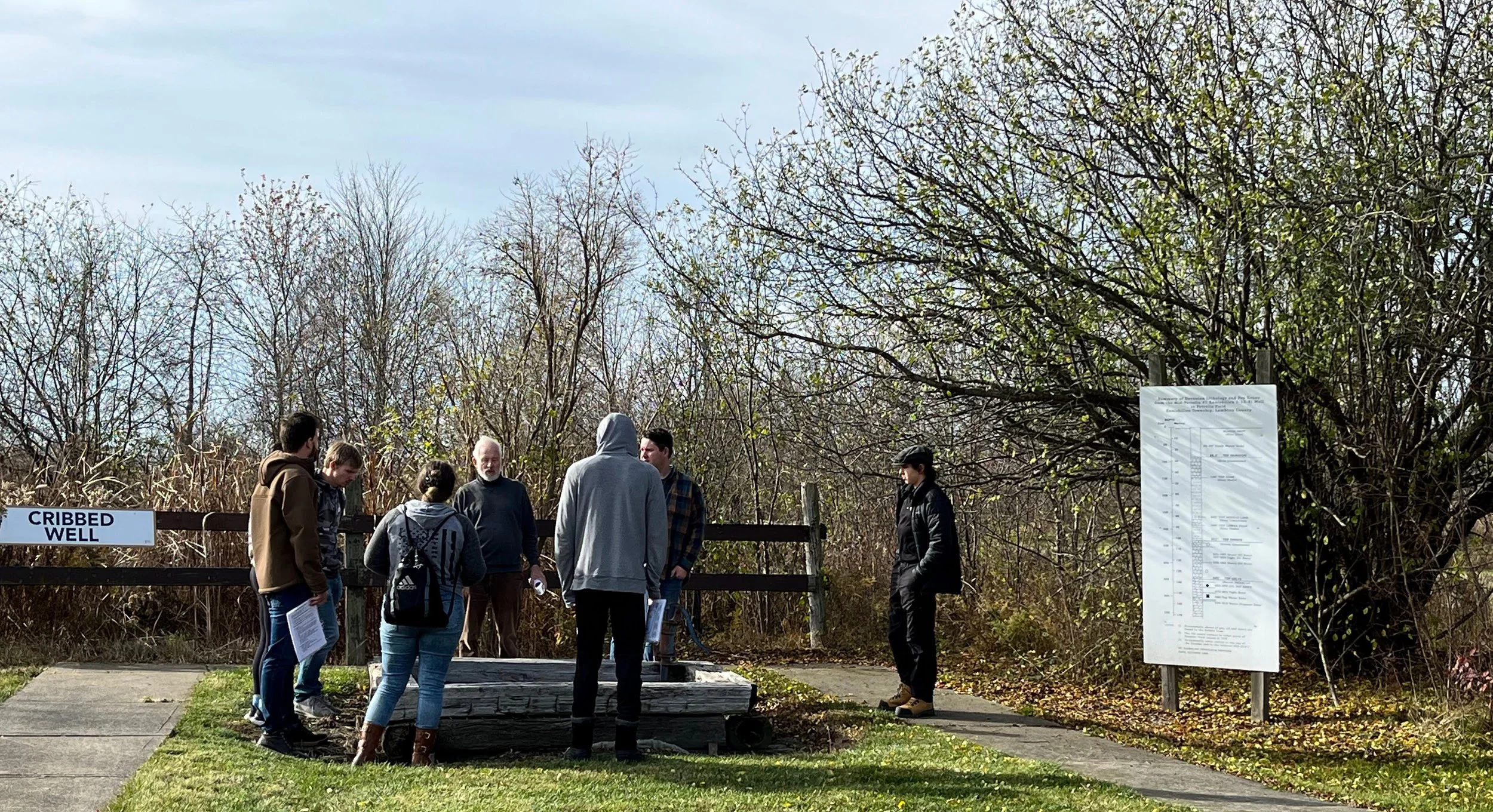 The first oil well in Petrolia was hand dug and cribbed with timber to keep it open.jpg