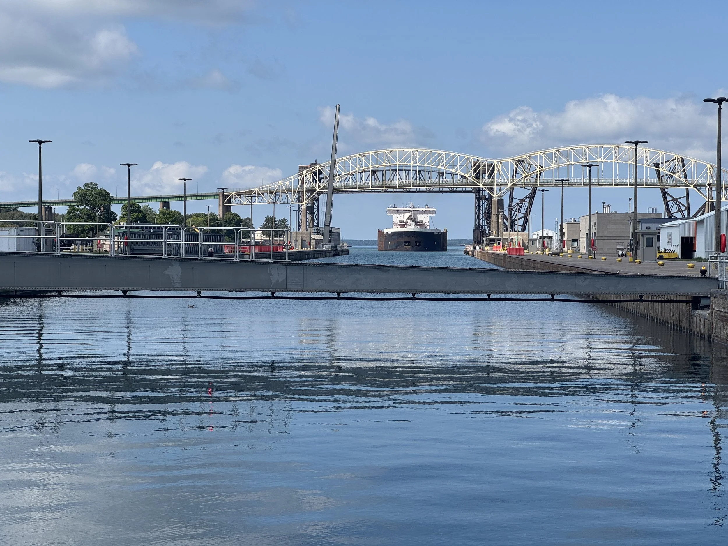 Freighter Entering Channel to Lock - Erika Pic.jpeg