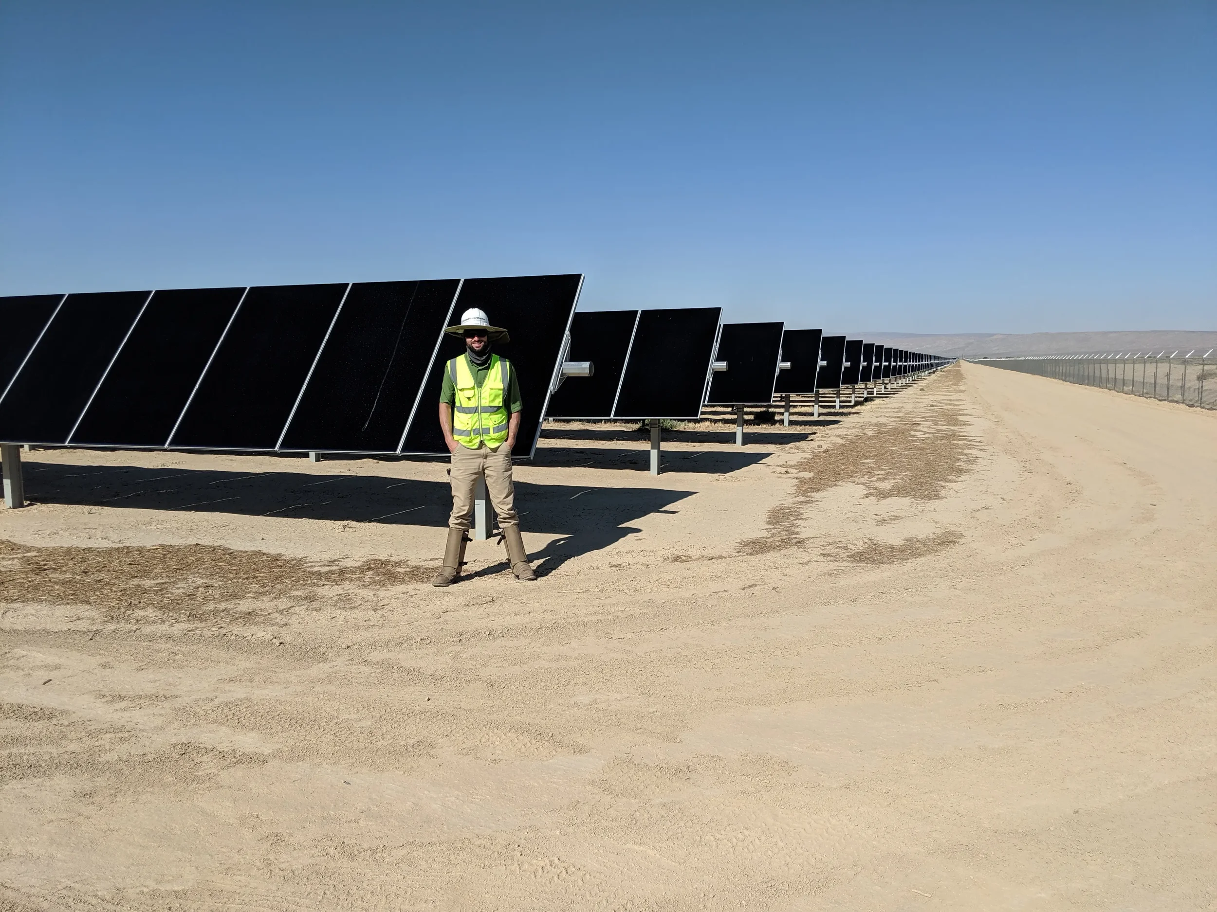 John Huffman in the field