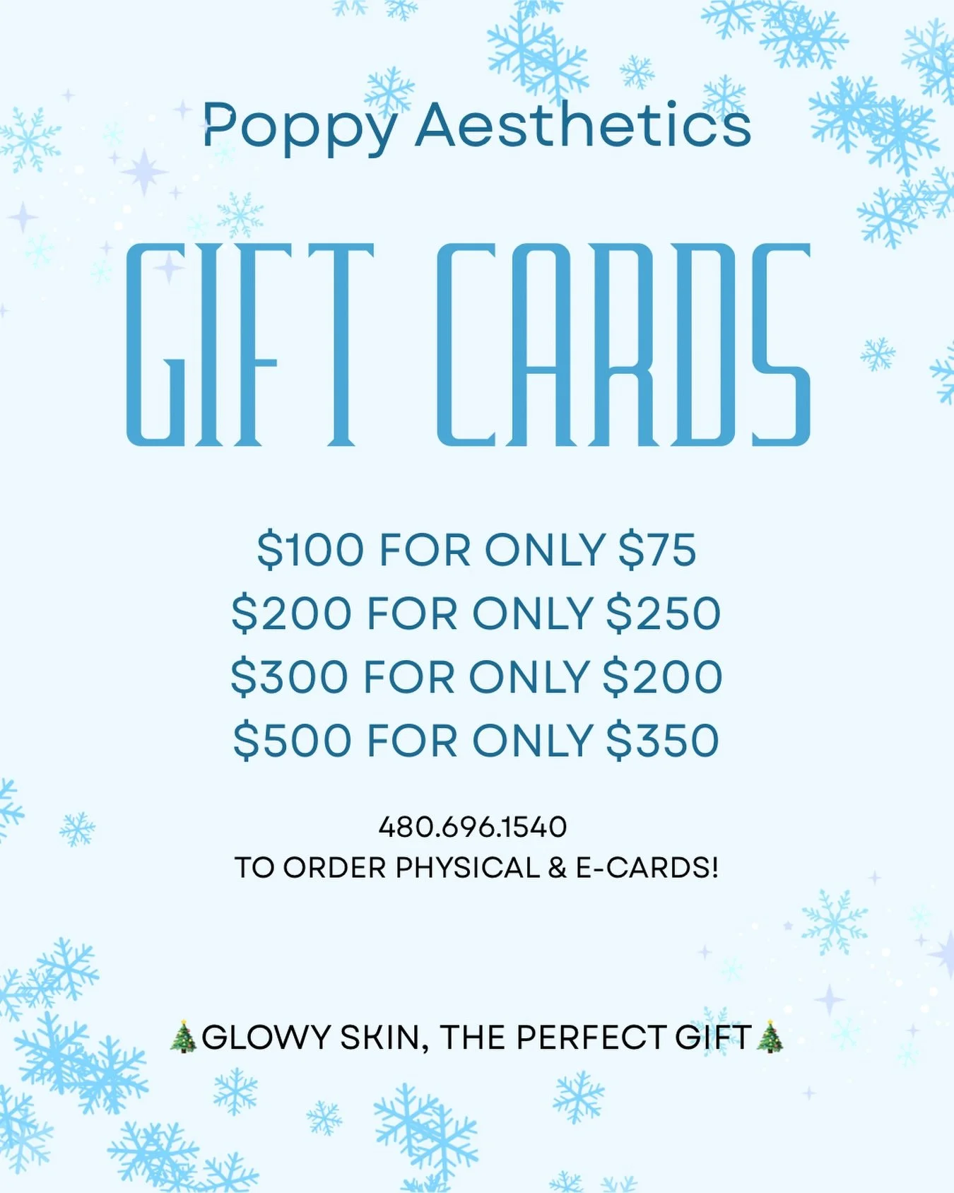 ❄️Last little holiday special before Christmas!!🎄
❗️Don&rsquo;t miss out on this killer Gift Card FLASH SALE!
Sale ENDS Dec 25th. Physical gift cards can be picked up local or mailed OR E-Card✨
480.696.1540 or DM for questions, purchase &amp; bookin