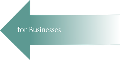 Close-up of text reading 'for Businesses' on a teal and gradient banner.