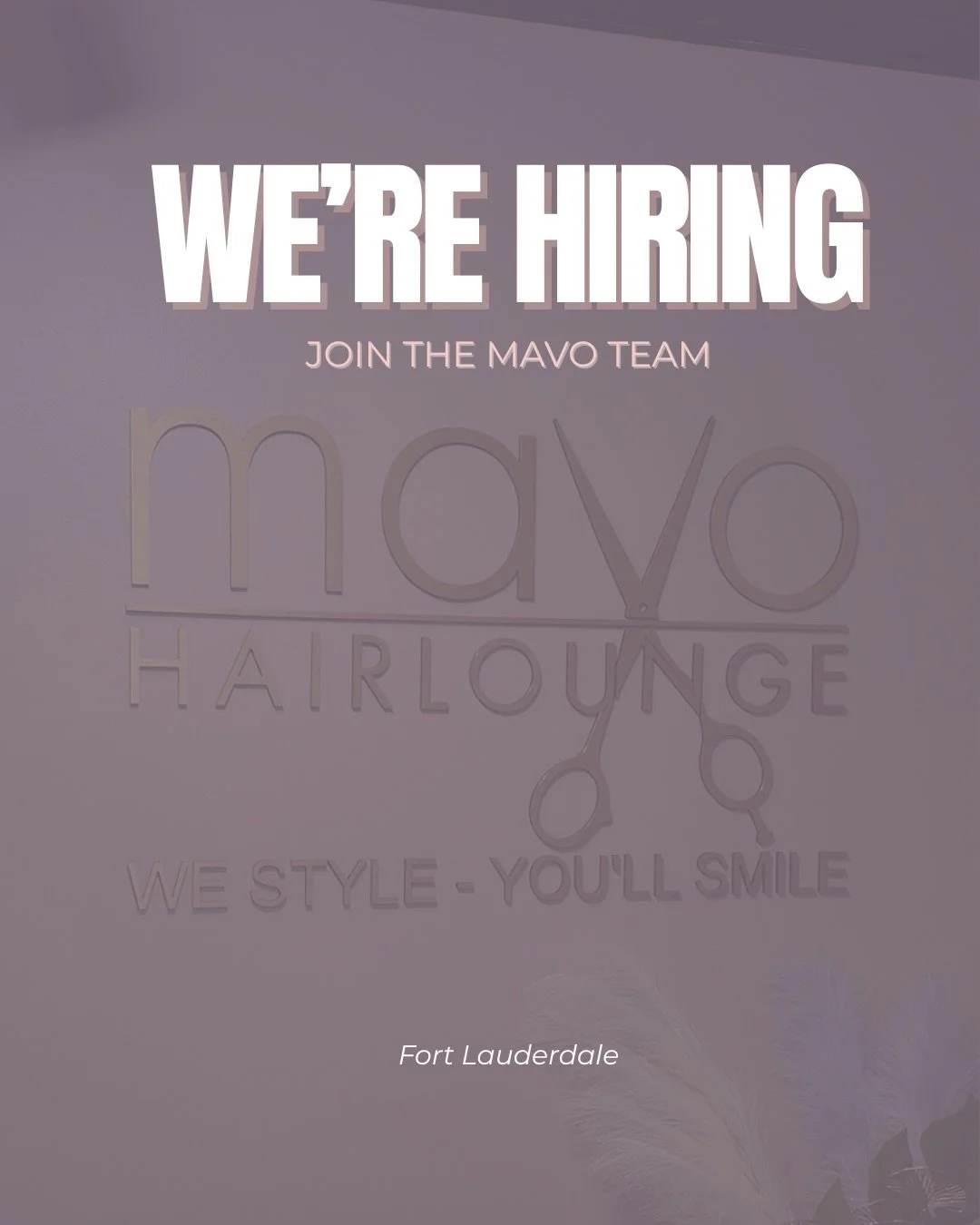WE&rsquo;RE HIRING 

At MaVo Hairlounge, we&rsquo;ve built a space that&rsquo;s supportive, drama-free, and focused on growth.

We&rsquo;re looking for a licensed stylist who&rsquo;s passionate about their craft, takes pride in their work, and wants 