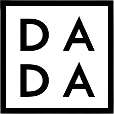 Black background with the letters D, A, D, A [Debbie Allen Dance Academy] arranged vertically