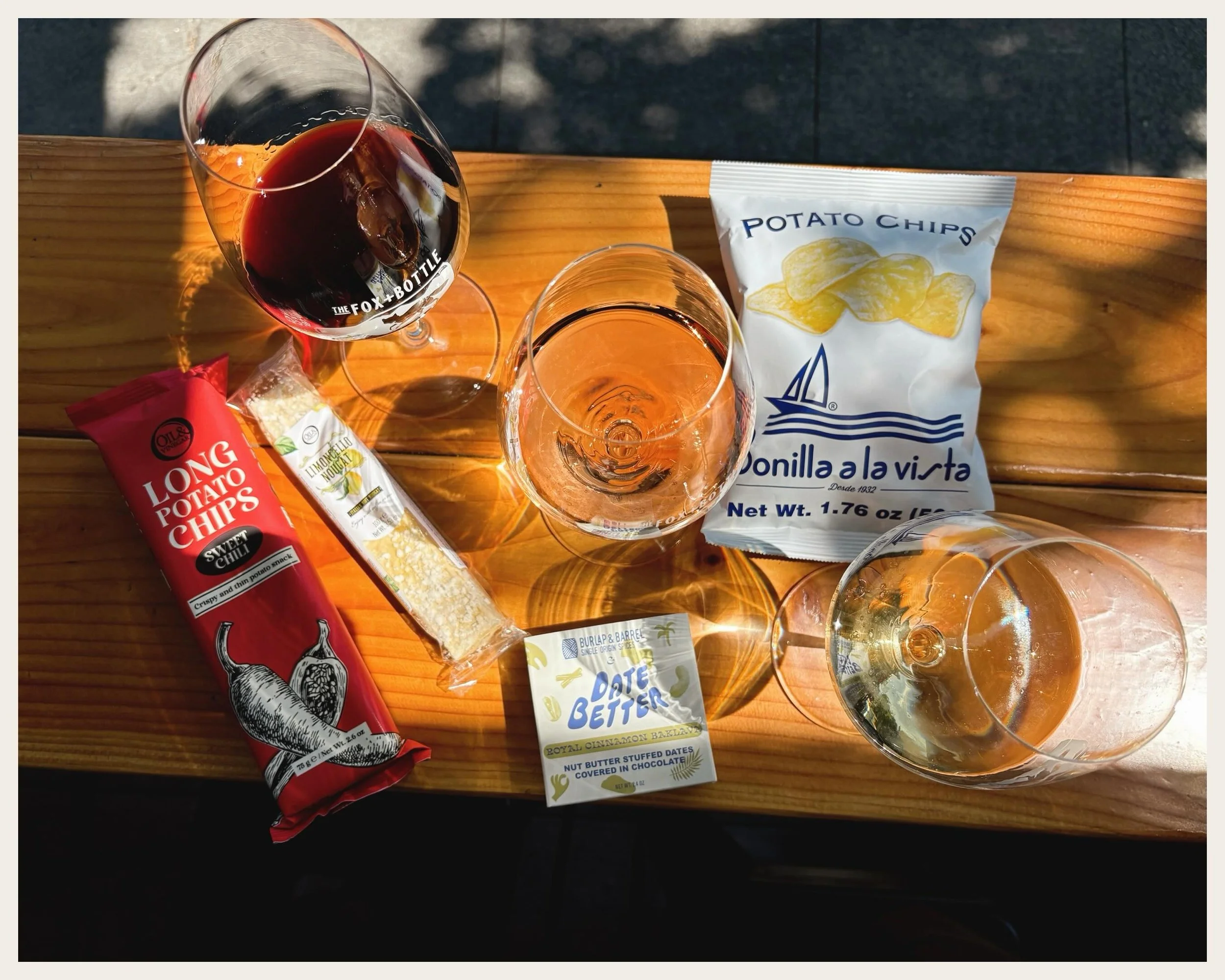 Choose your journey with a flight and all the snacks. 
Salty? Sweet? Red? Ros&eacute;? 
All the above :)

Enjoy the sunshine and BLUE sky today!