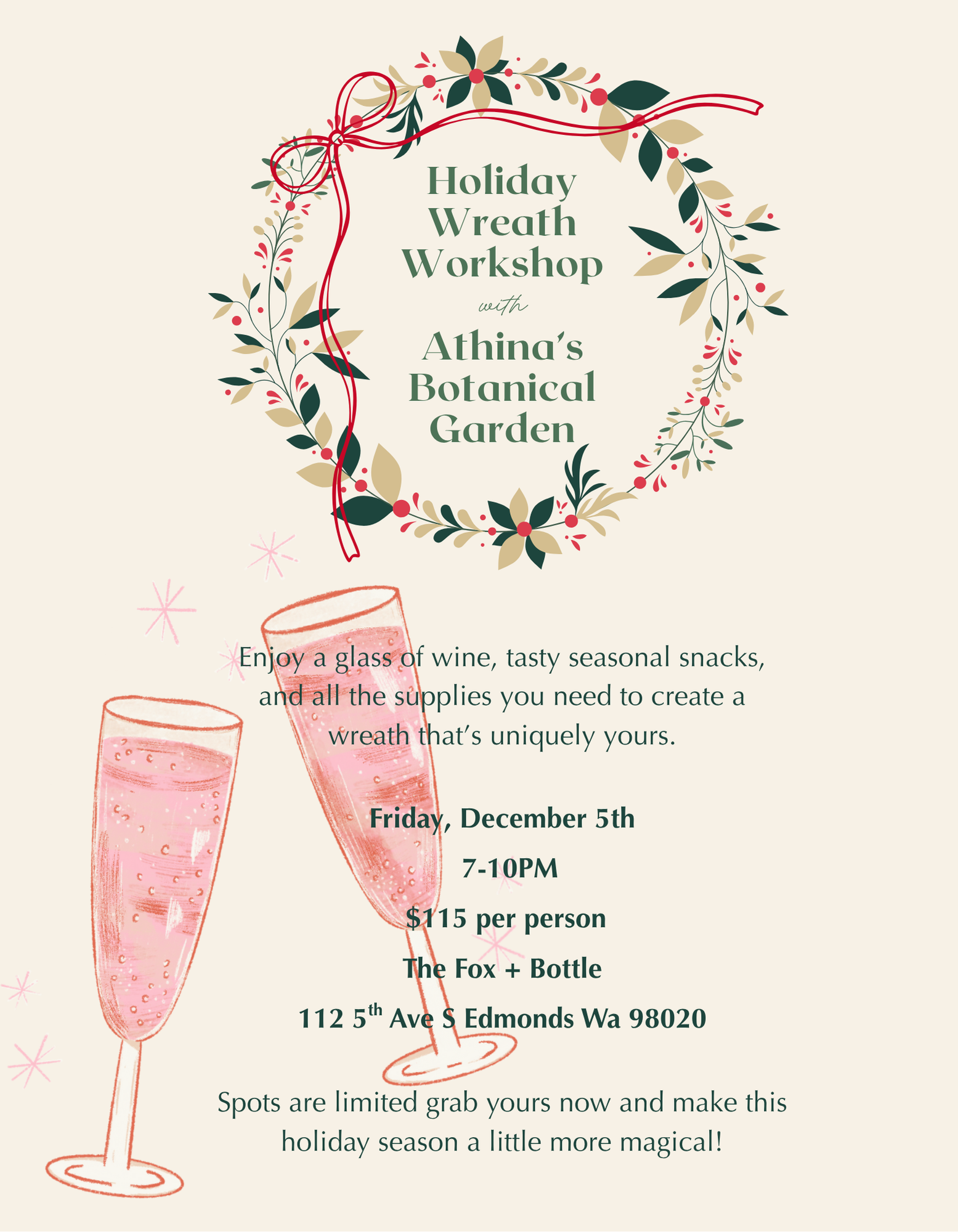 Wreath Workshop with Athina’s Botanical Garde