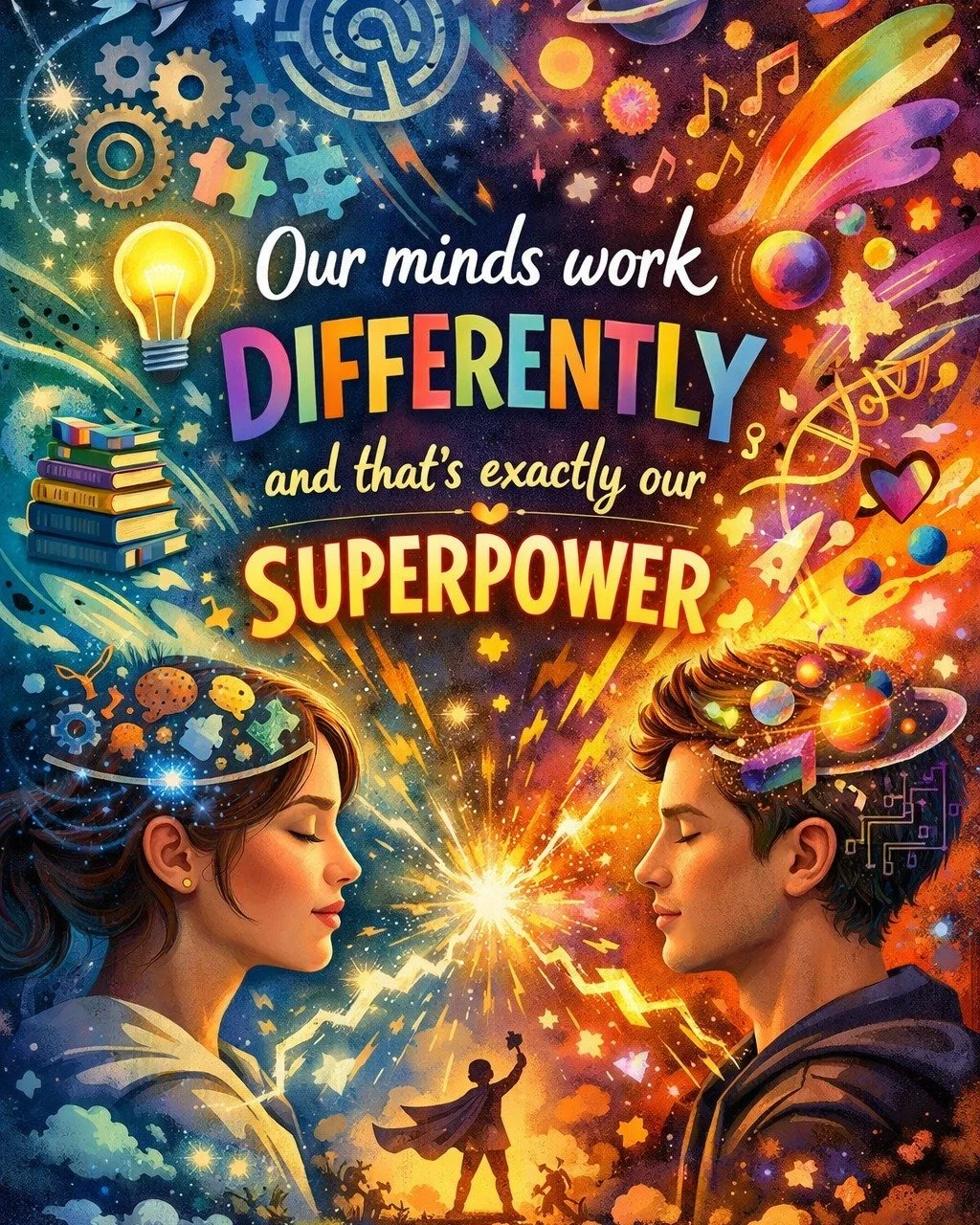 ✨ Our minds work differently&hellip; and that&rsquo;s exactly our SUPERPOWER. ✨

At @youniqueabilities , we believe that what makes you different is what makes you extraordinary. 💡
Click on the links in the bio to learn more. 🧩🦋💫

Every unique mi