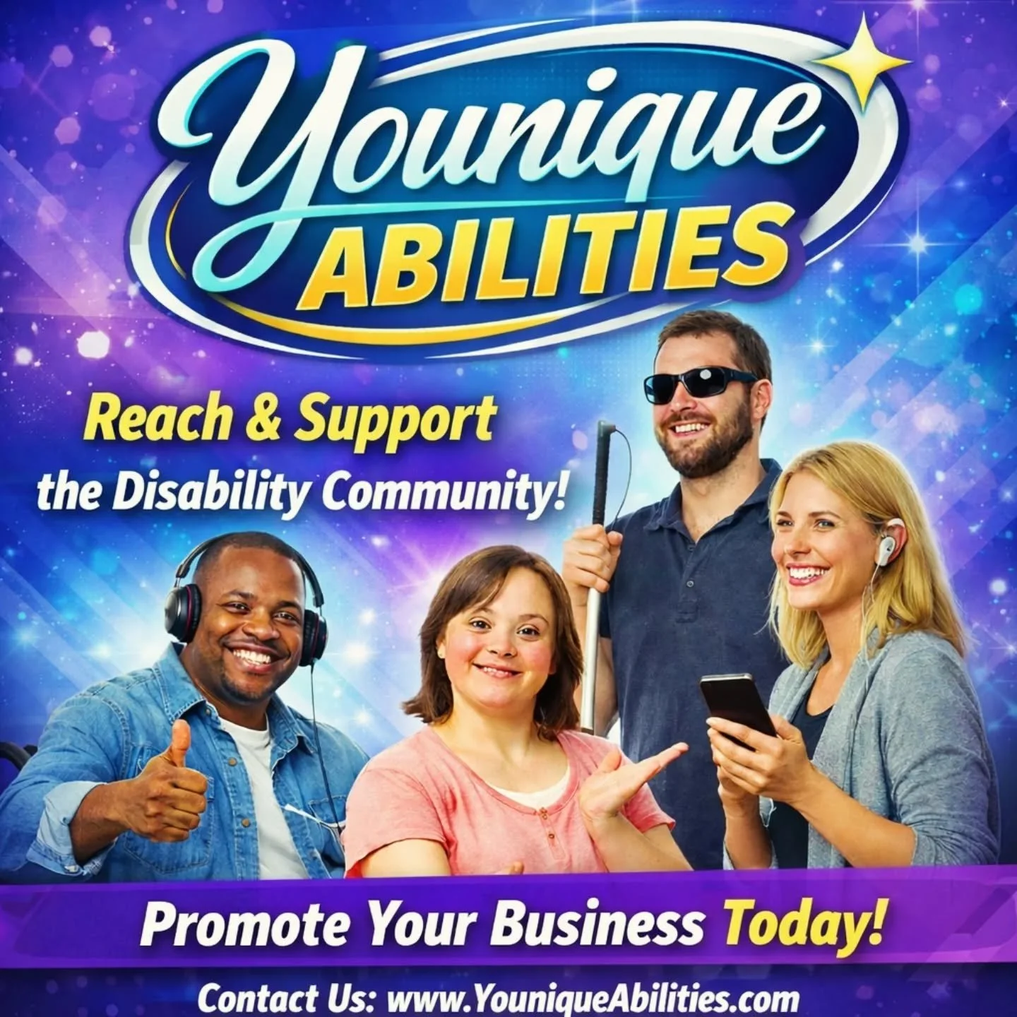 🚀 Grow Your Business with Younique Abilities!
Are you a small business, nonprofit, or entrepreneur looking to get more visibility? 👀
✨ Advertise with Younique Abilities and reach a community that believes in positivity, inclusion, and supporting lo