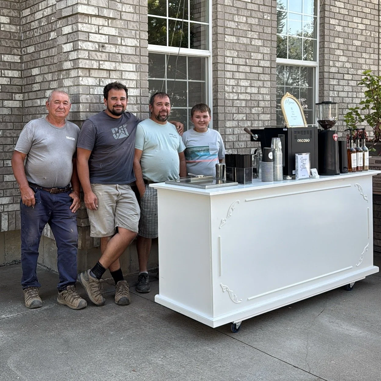 The team that turned the vision into reality!
.

.

.

.

.

#kozycoffeeco #coffeecatering #coffee #coffeeaddicts #dreamteam #builders #coffeecart
