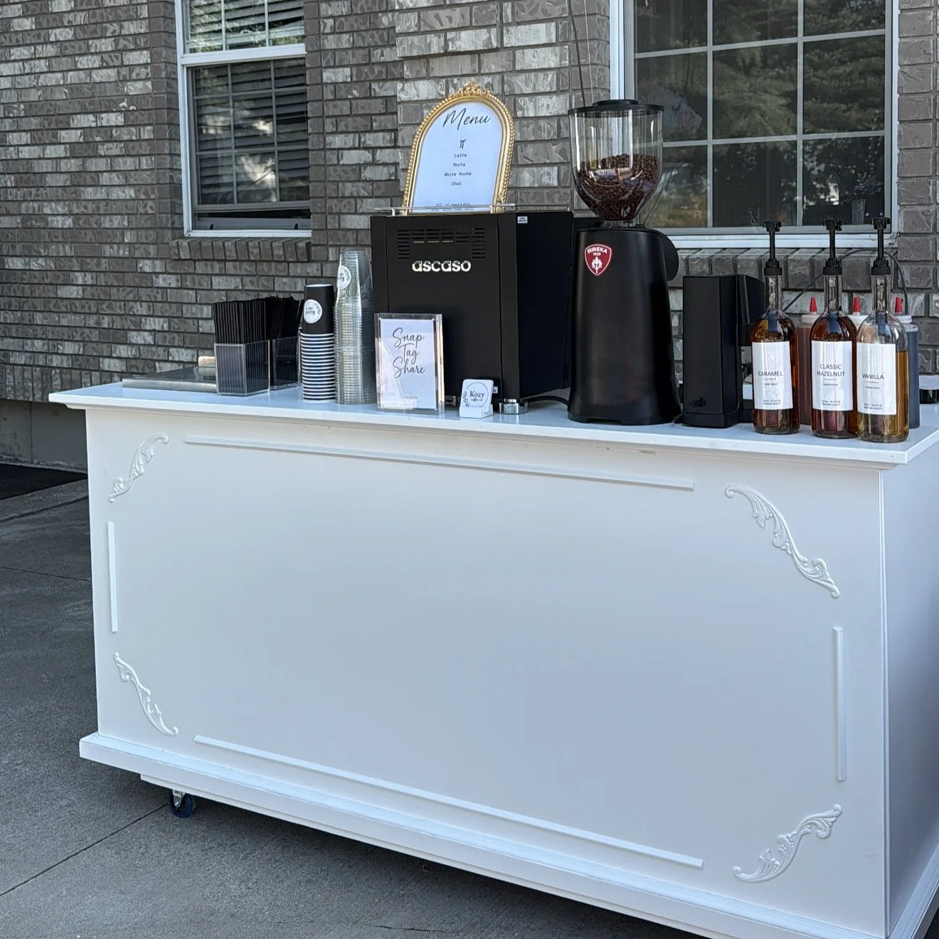 Starting small, dreaming big. Thank you for supporting our mobile coffee cart business! Book us for your next event.