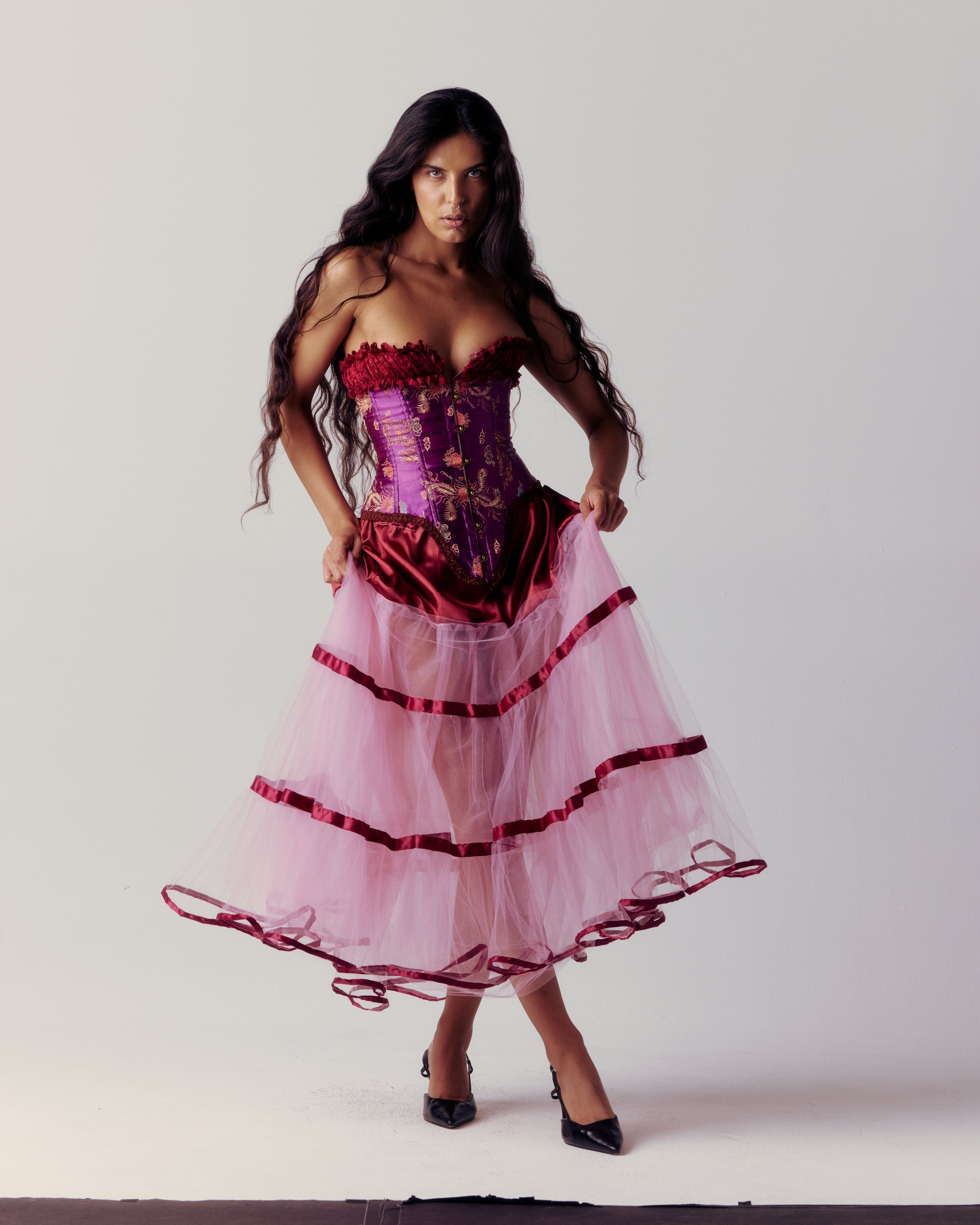 The Esmeralda Corset by Savannah Rose, Cirque de L'amour collection